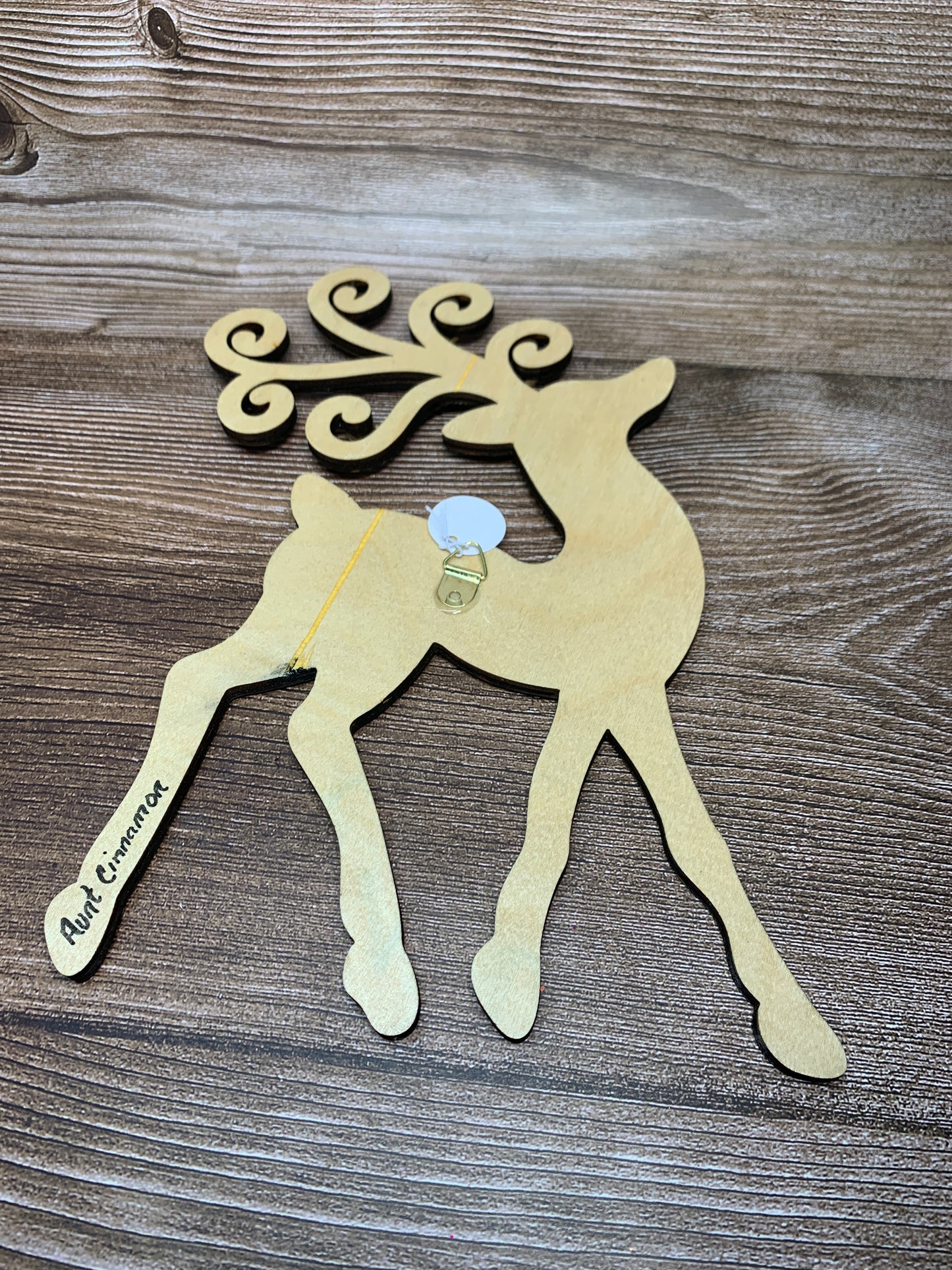 Jingle bell reindeer wall art