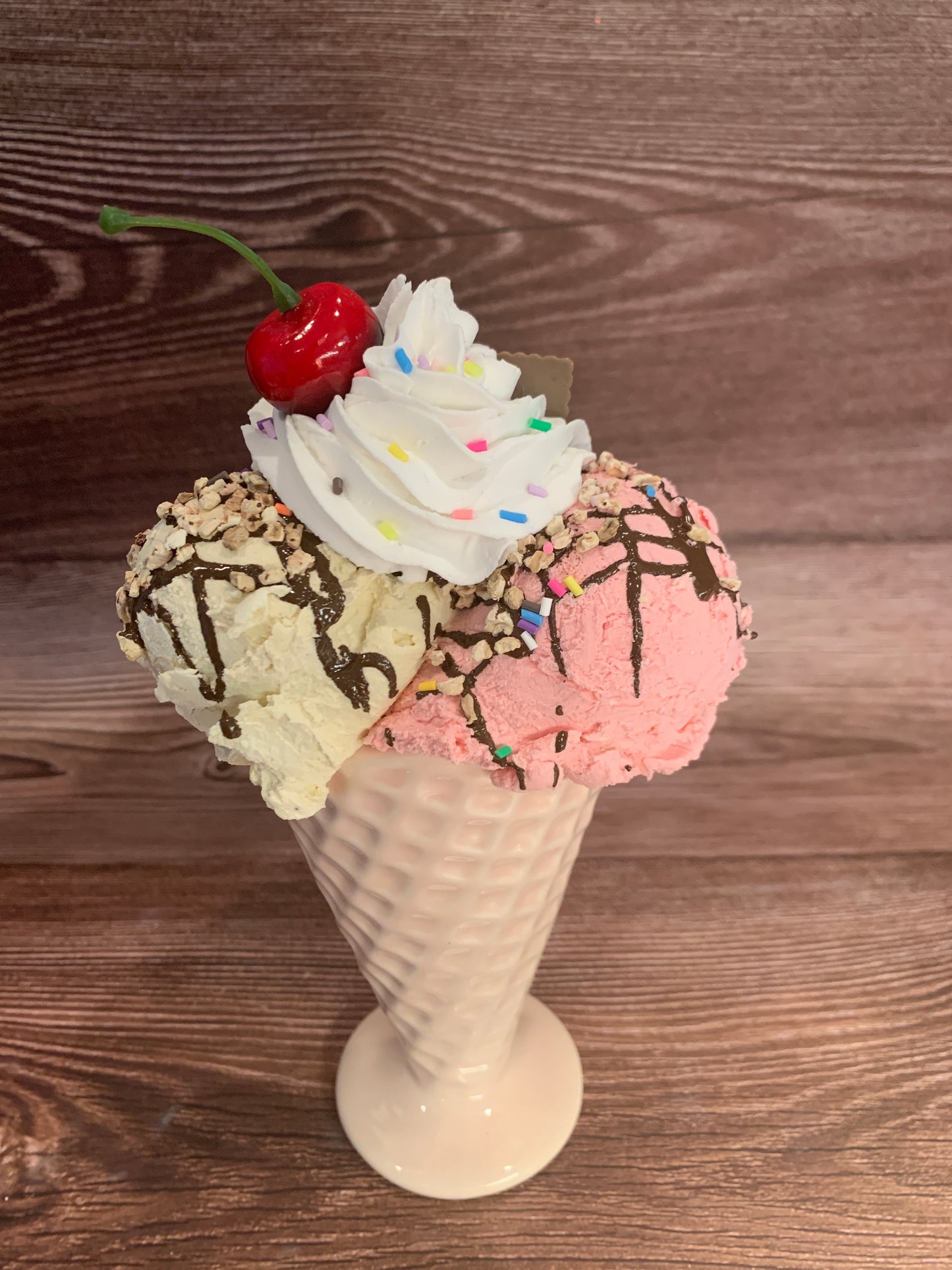Faux Ice Cream Sundae