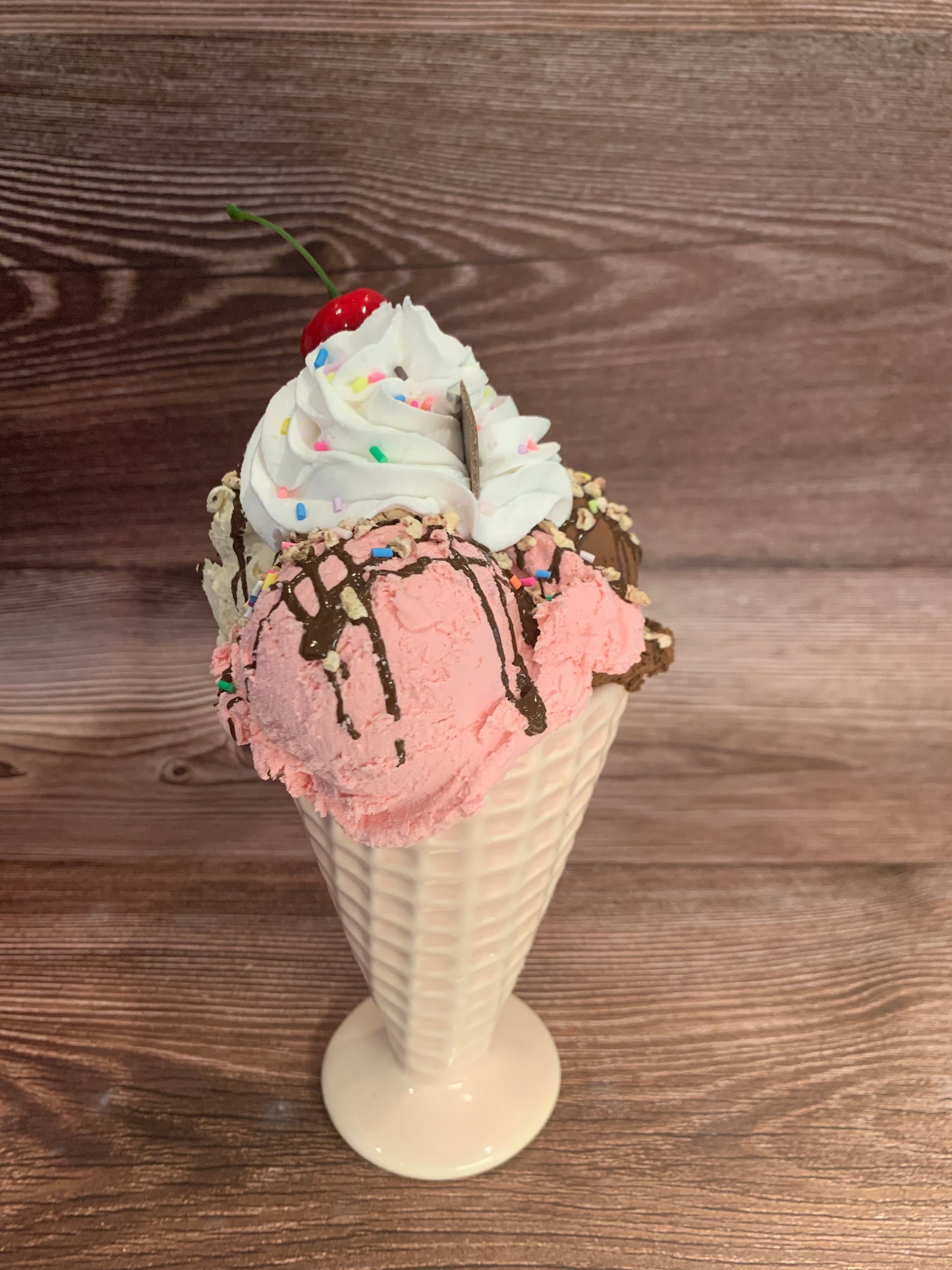 Faux Ice Cream Sundae