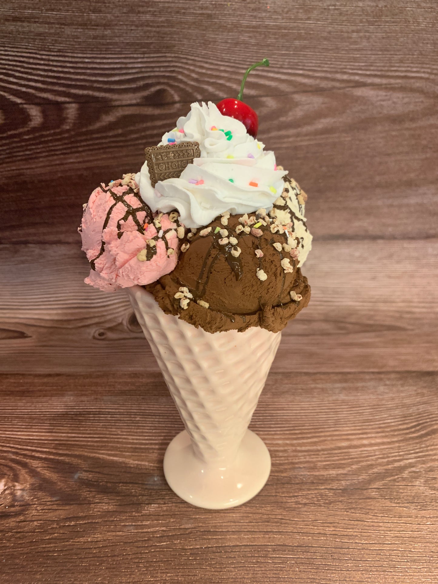 Faux Ice Cream Sundae