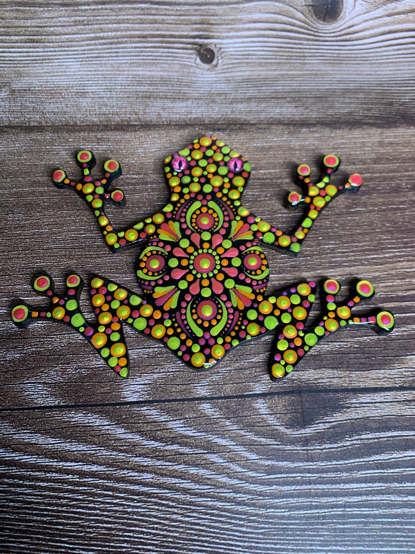 Poison frog wall hanging