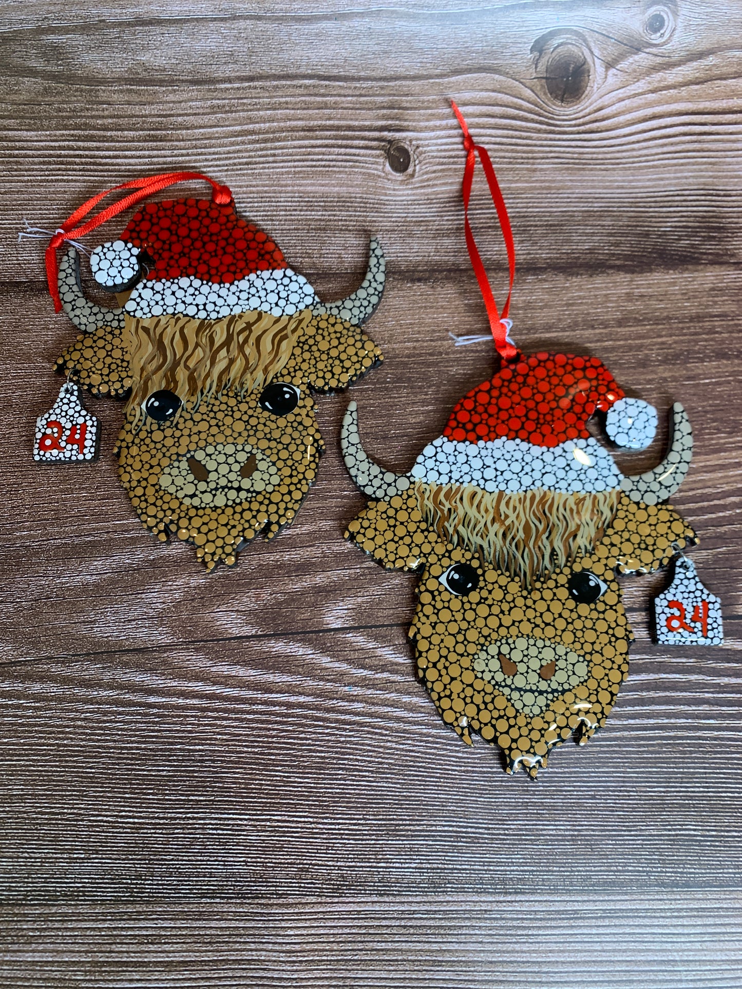 Highland cow ornaments