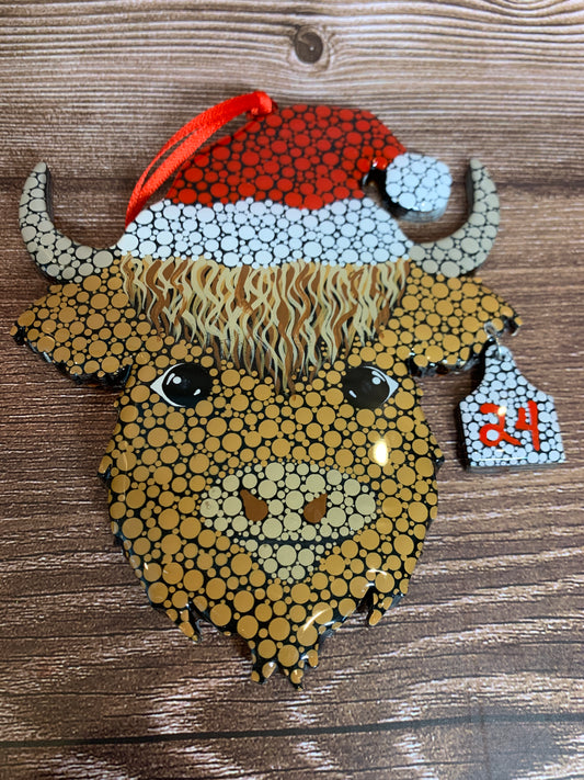 Highland cow ornaments