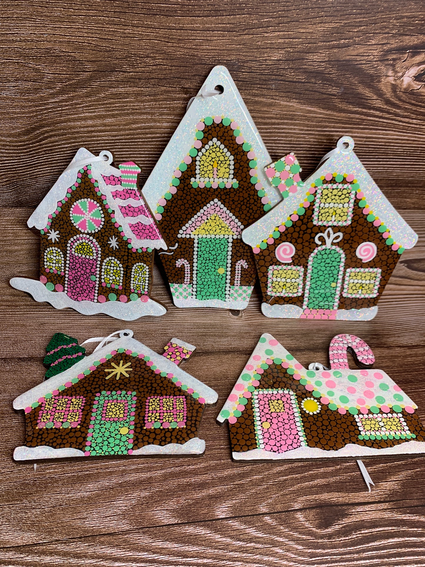 Pastel Gingerbread Houses