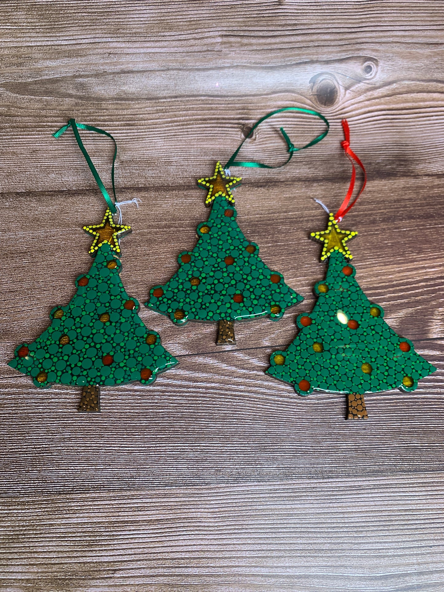Stained glass look Tree Ornament