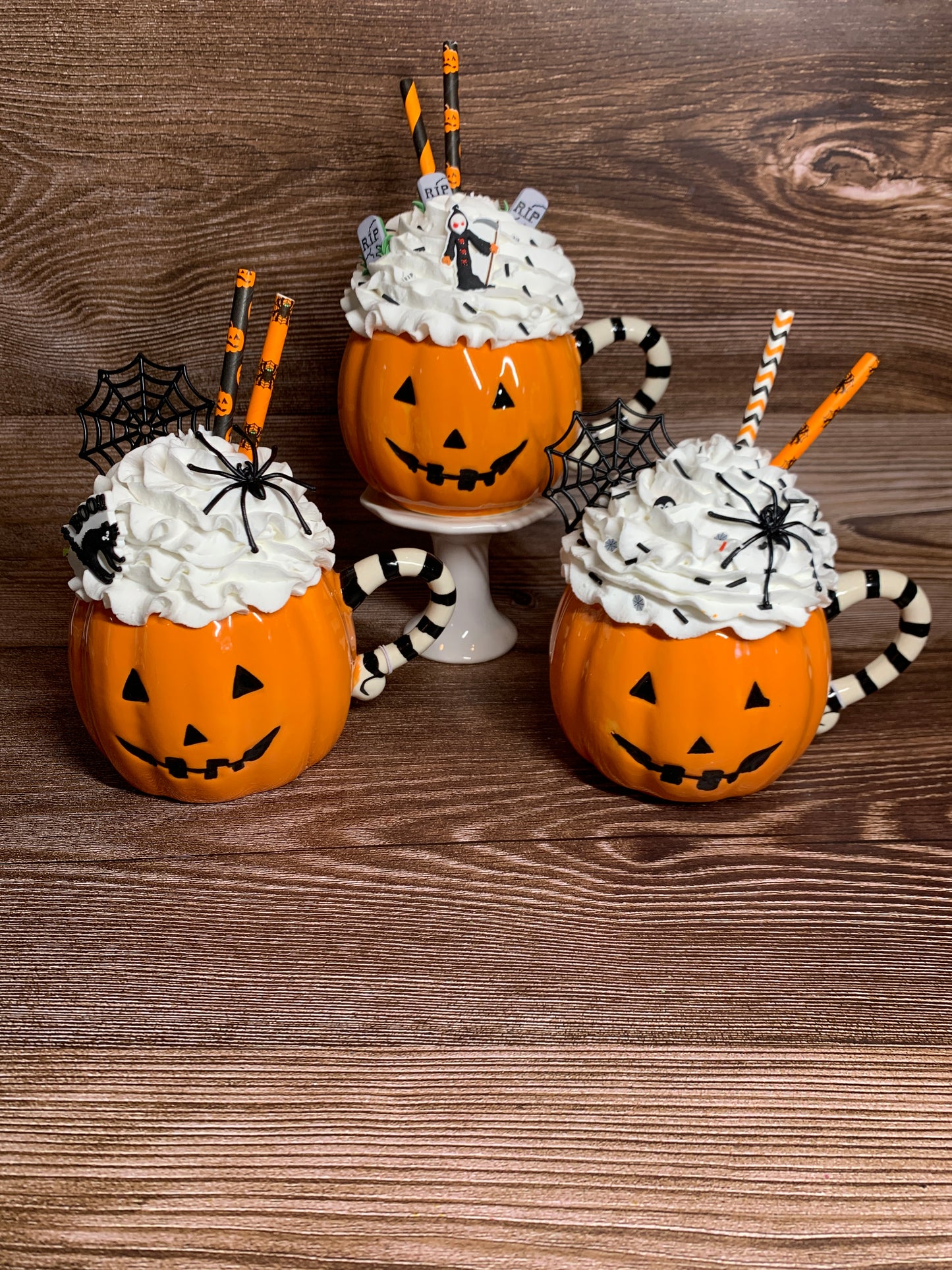 Large Ceramic Pumpkin Mugs