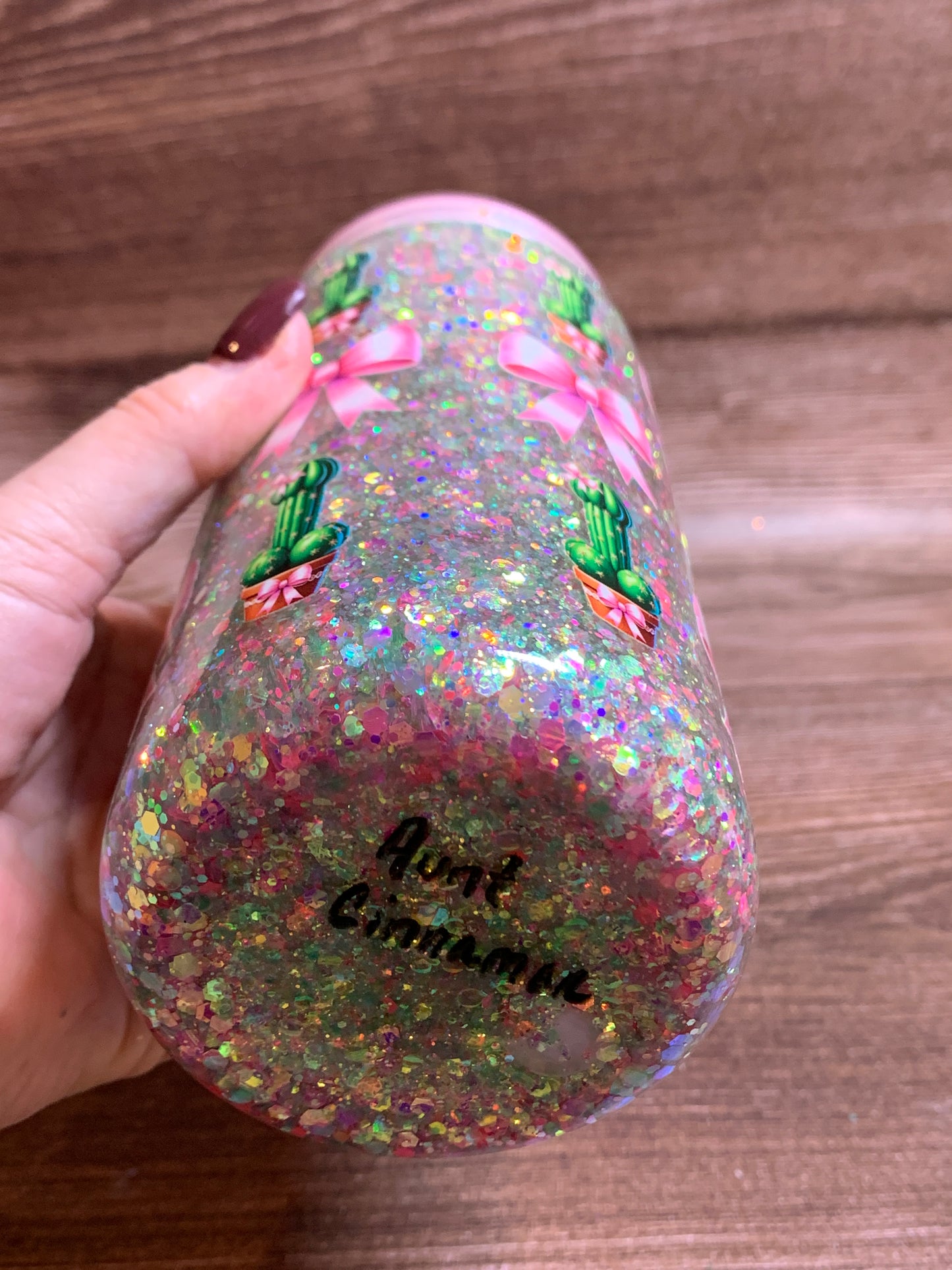 Cactipeen Snowglobe Tumbler