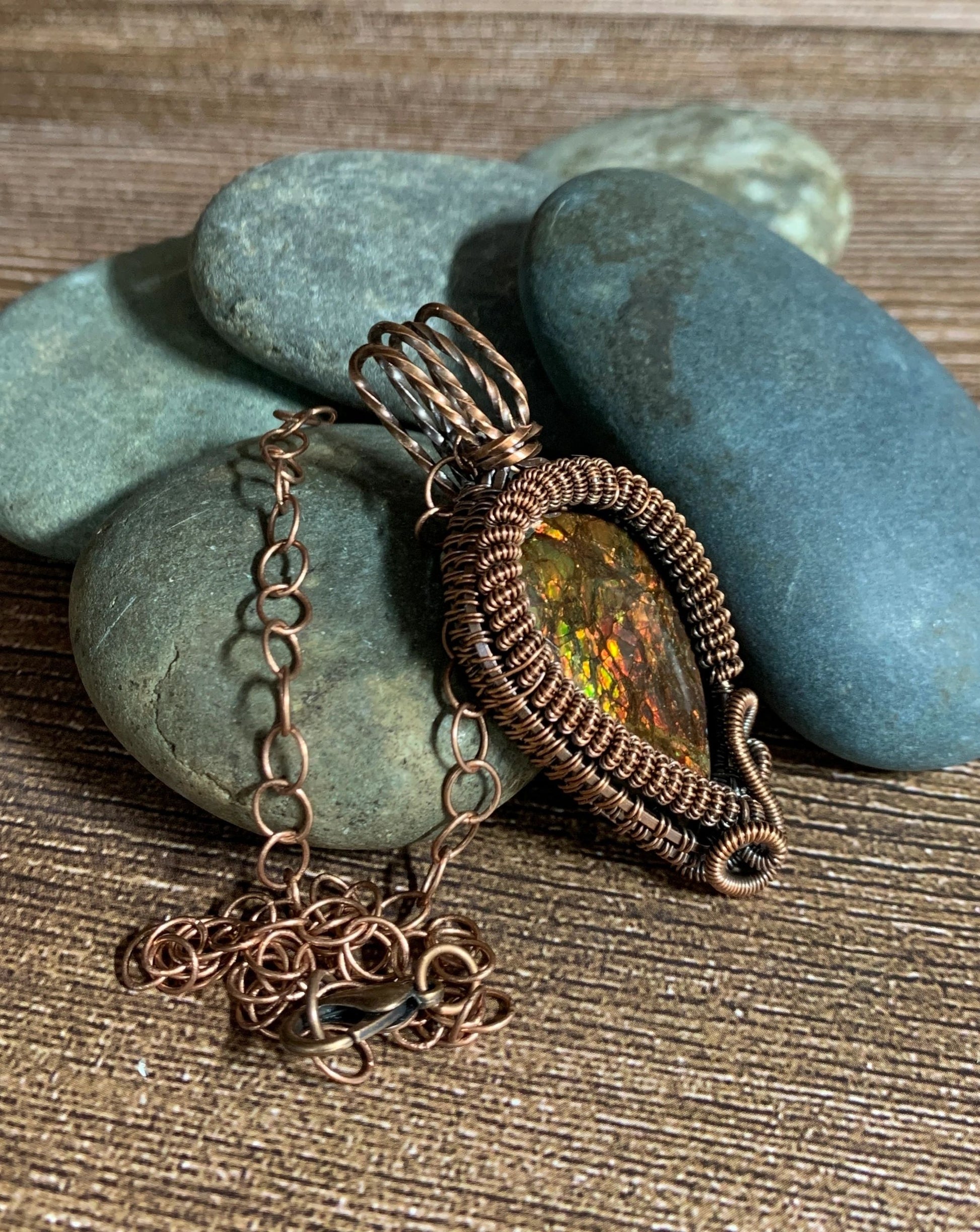 Ammolite Pendant