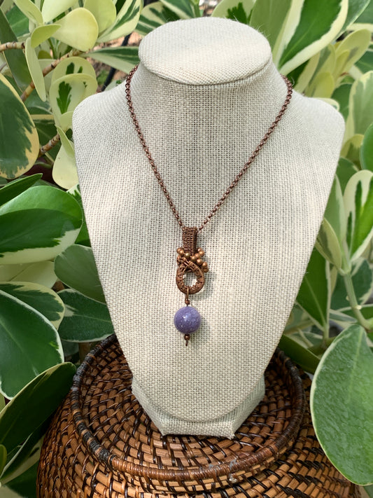 Grape Agate Pendant #2