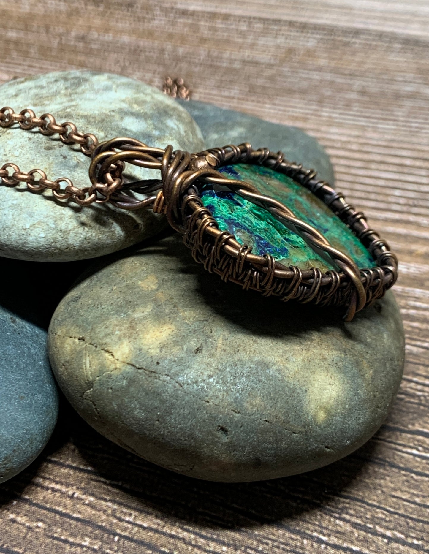 Azurite & Malachite Pendant
