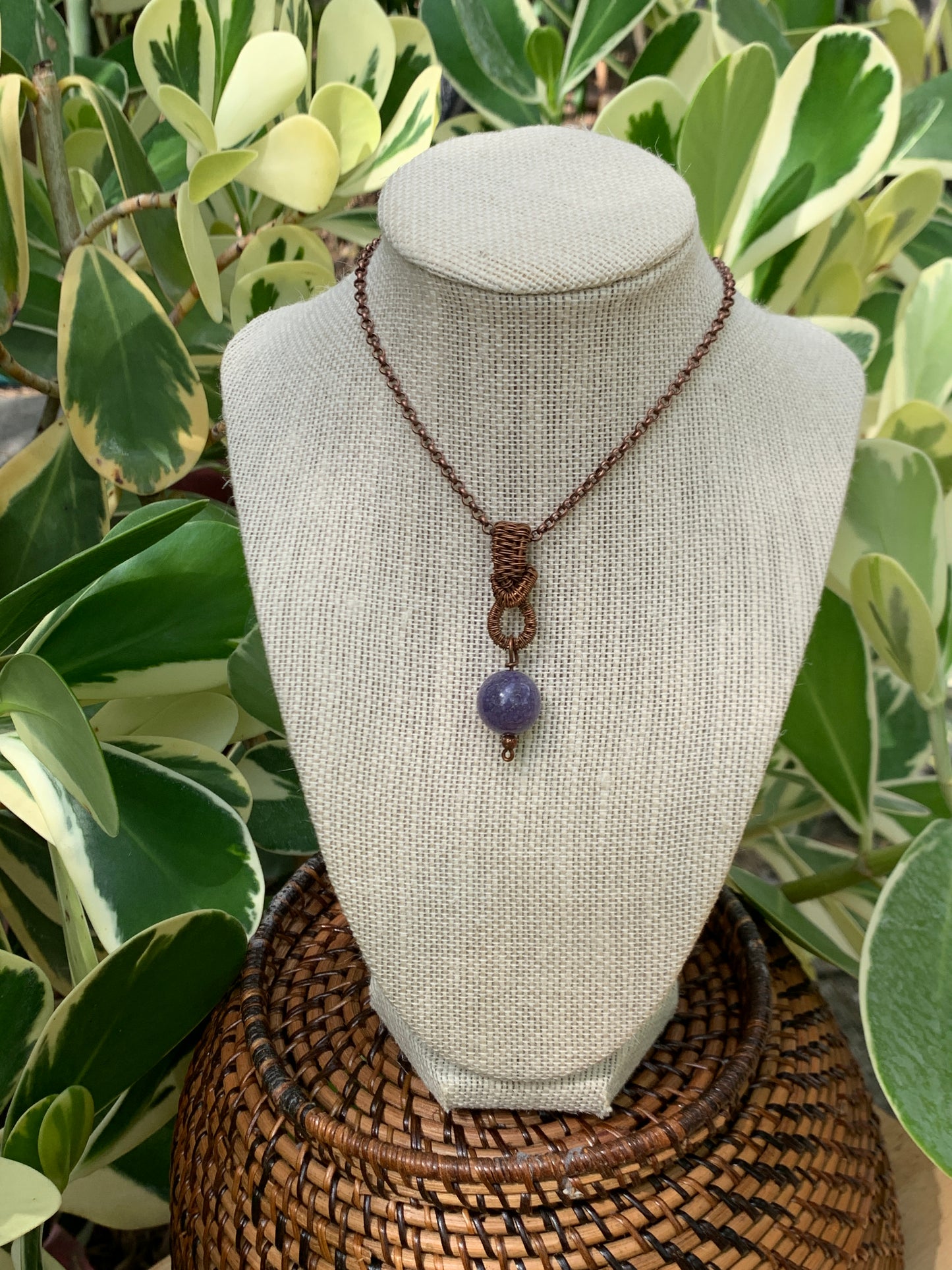 Grape Agate Pendant #3