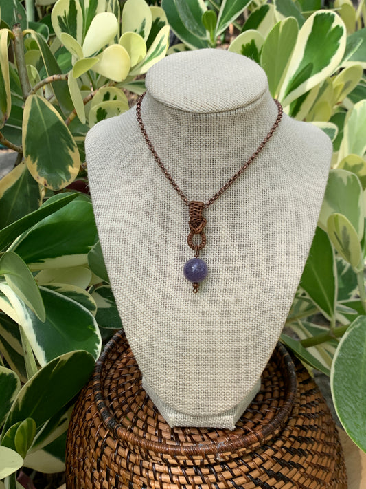 Grape Agate Pendant #3