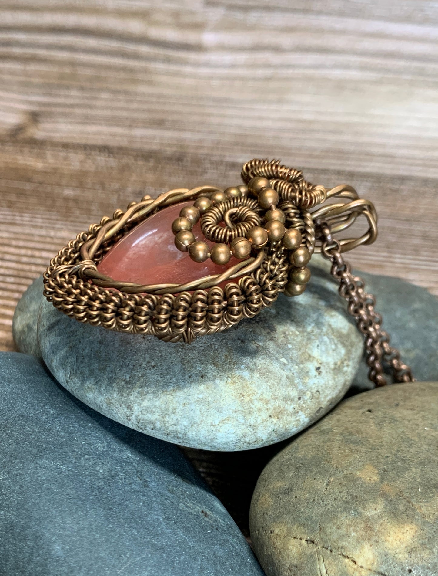 Rose Quartz Heart Pendant