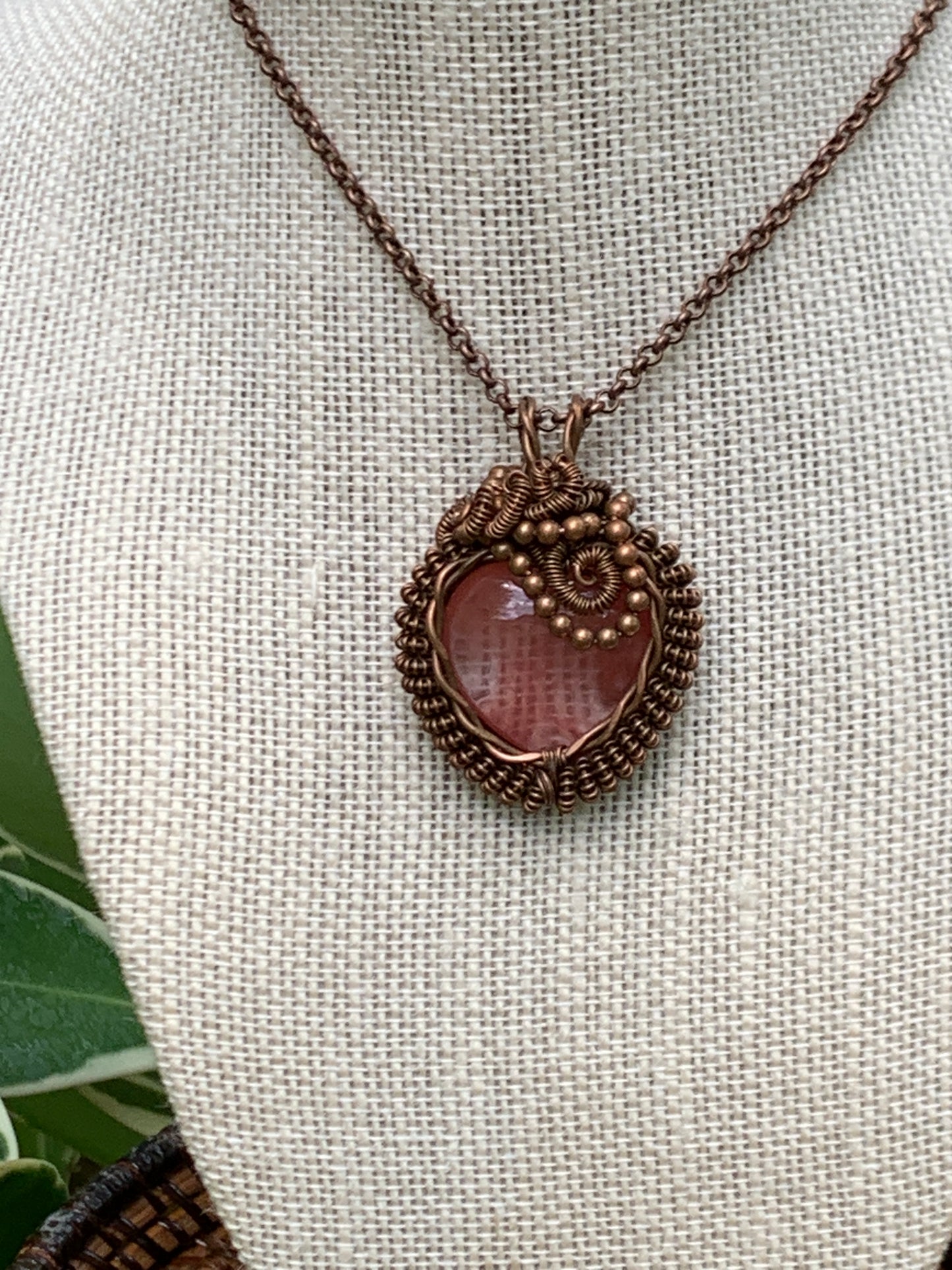 Rose Quartz Heart Pendant