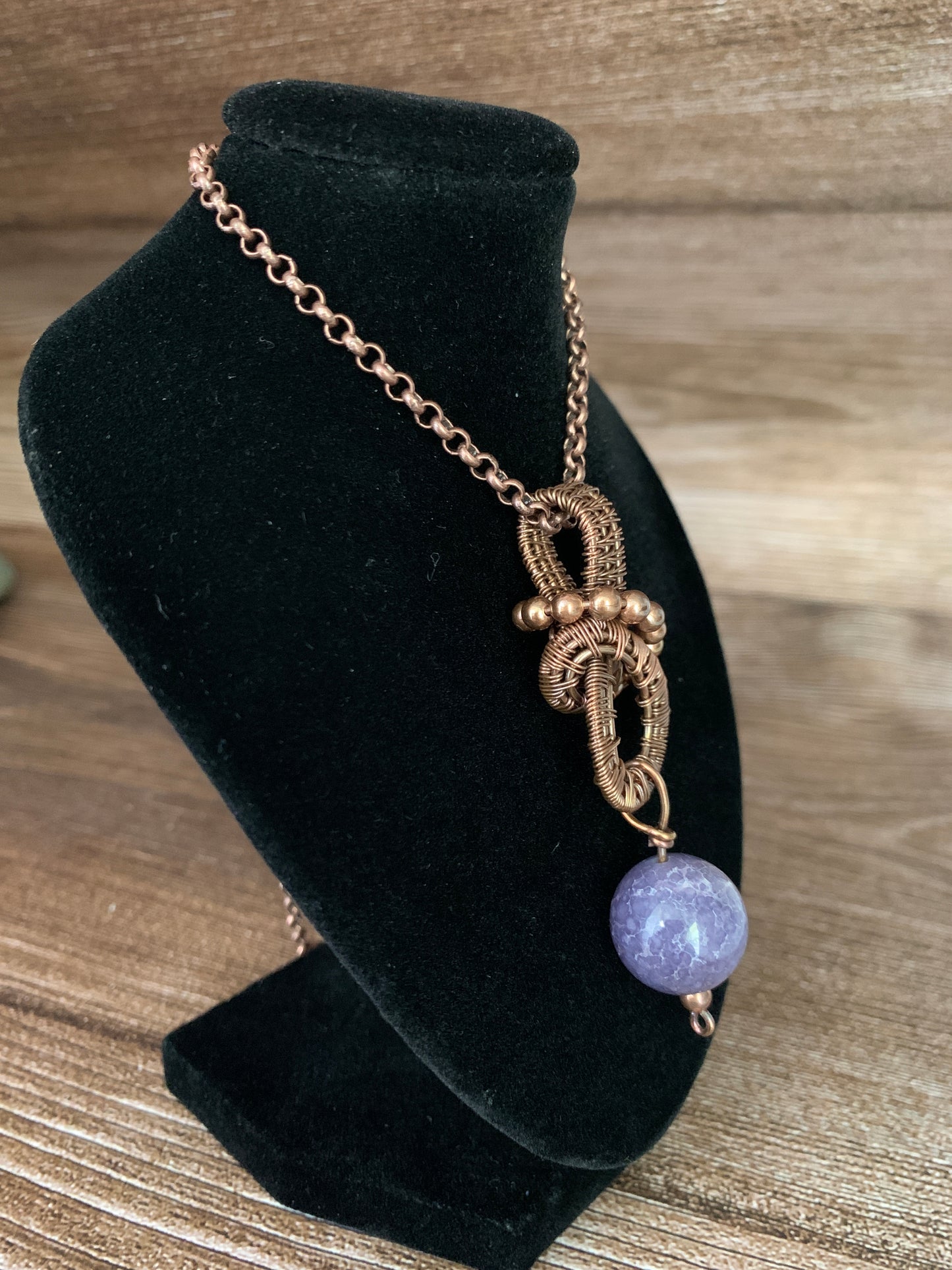 Grape Agate Pendant #2