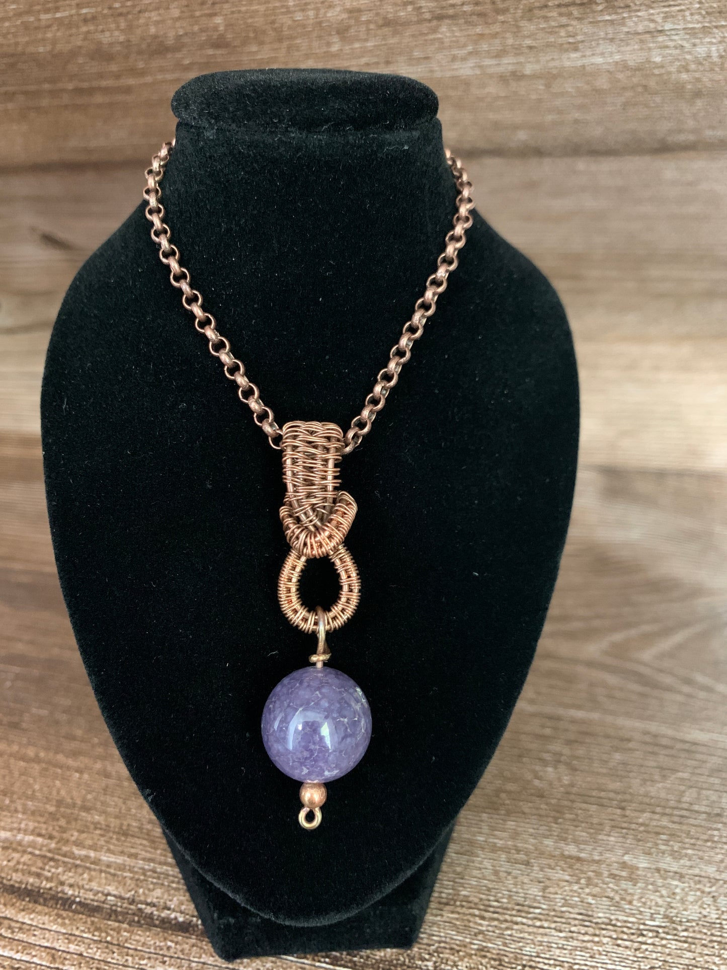 Grape Agate Pendant #3