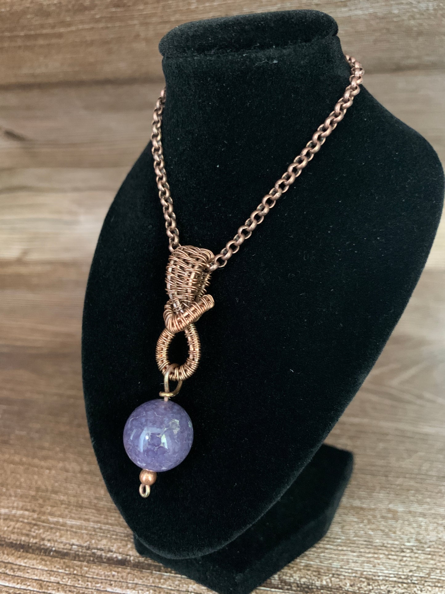 Grape Agate Pendant #3