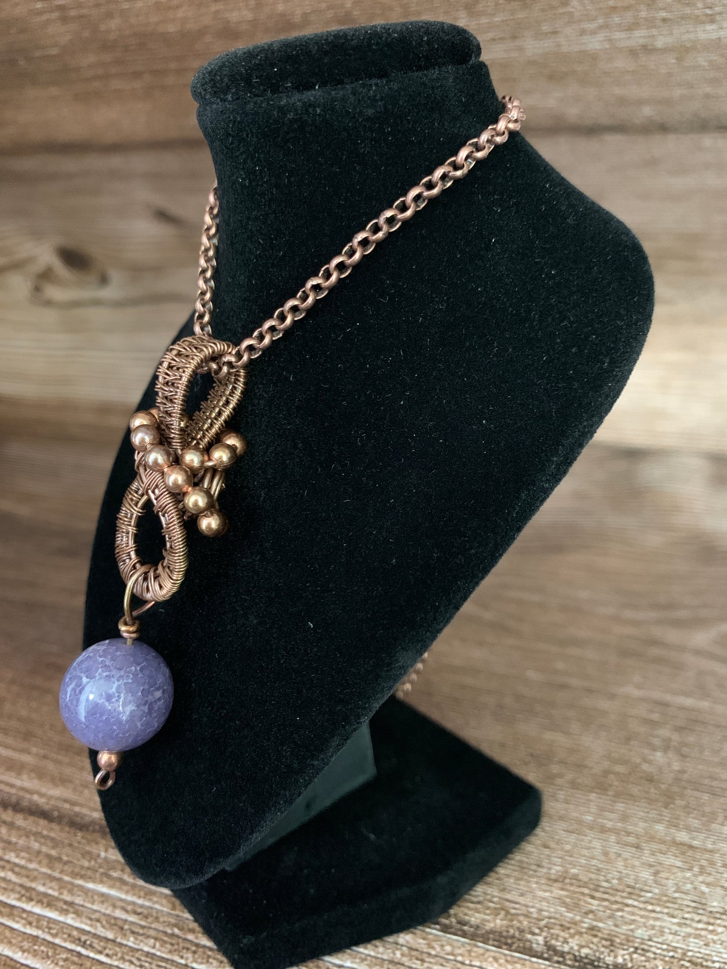Grape Agate Pendant #2