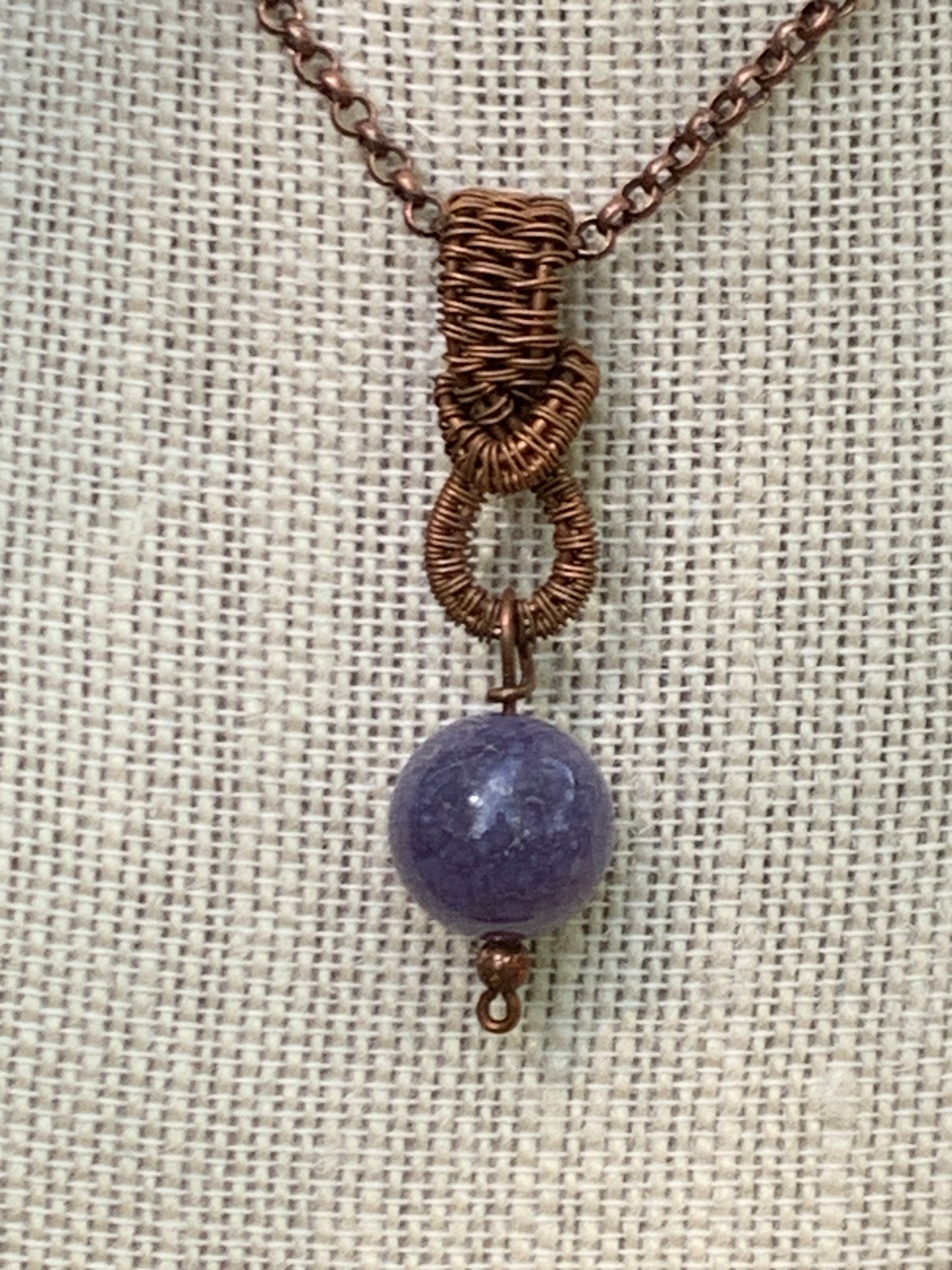 Grape Agate Pendant #3