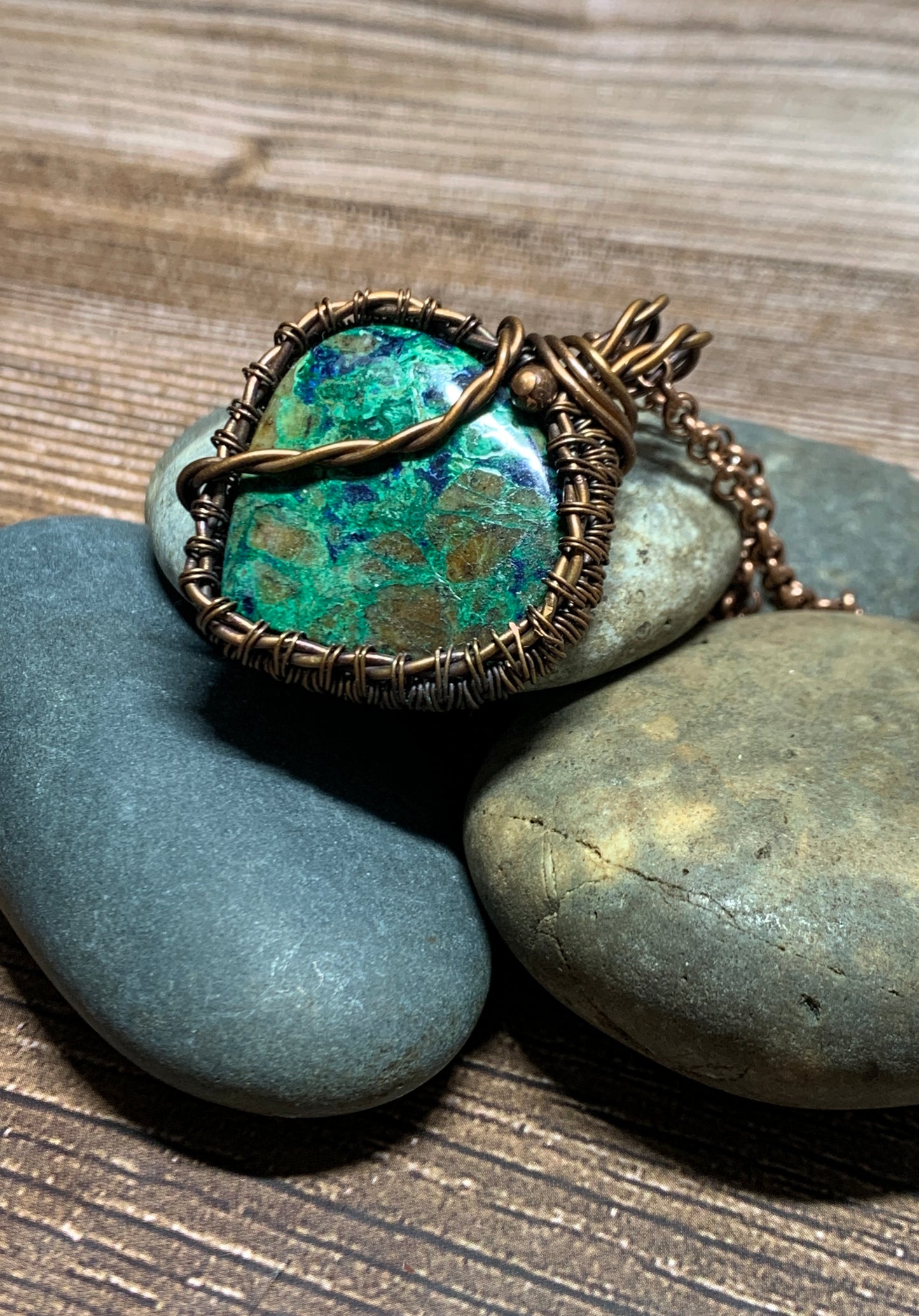 Azurite & Malachite Pendant