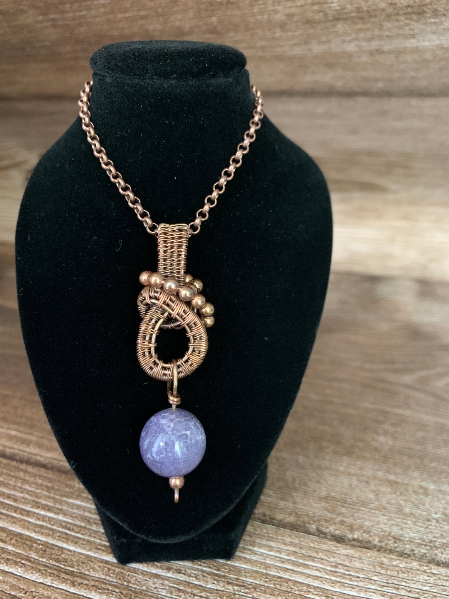 Grape Agate Pendant #2