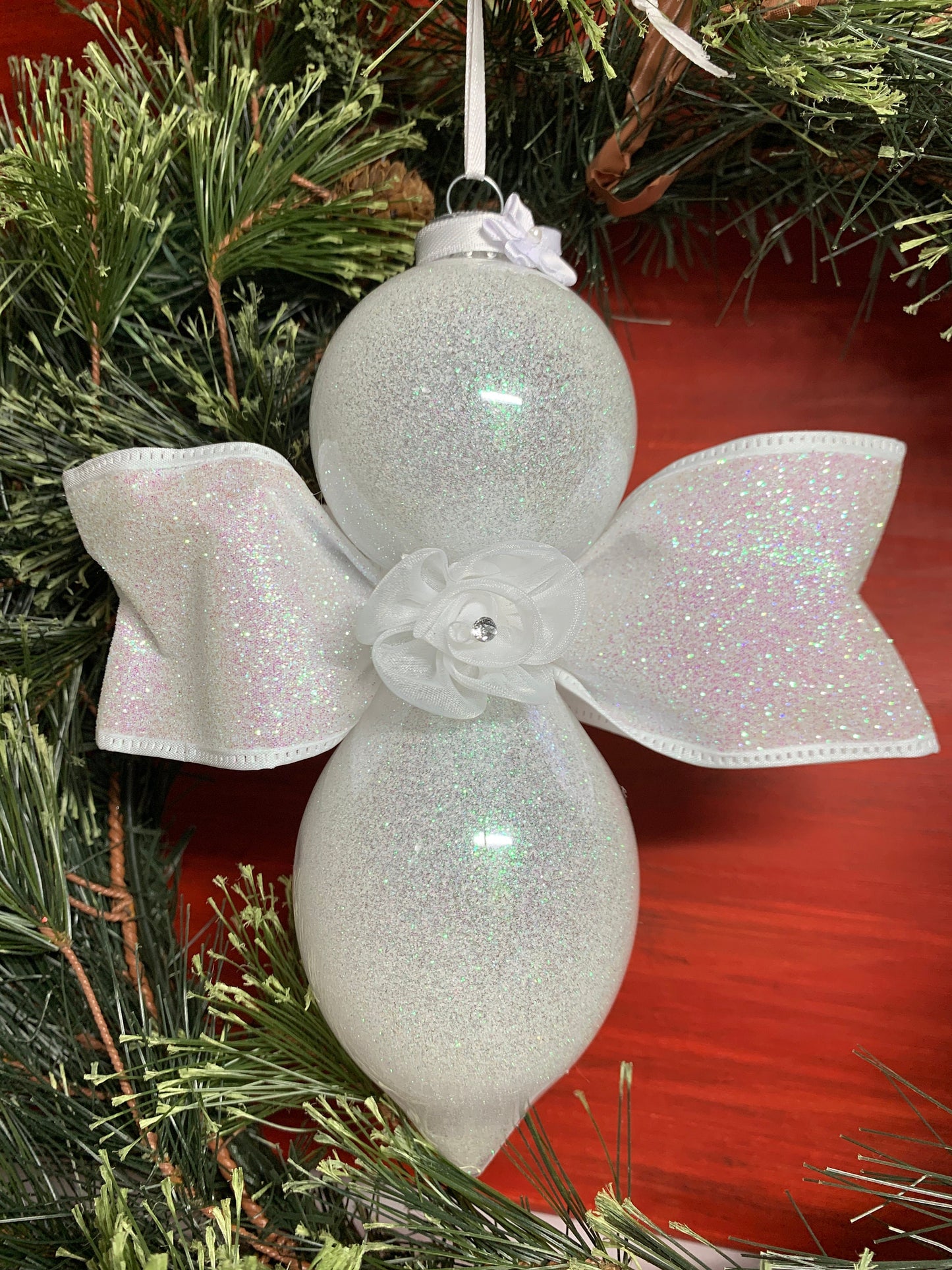 Glitter Angel Ornament