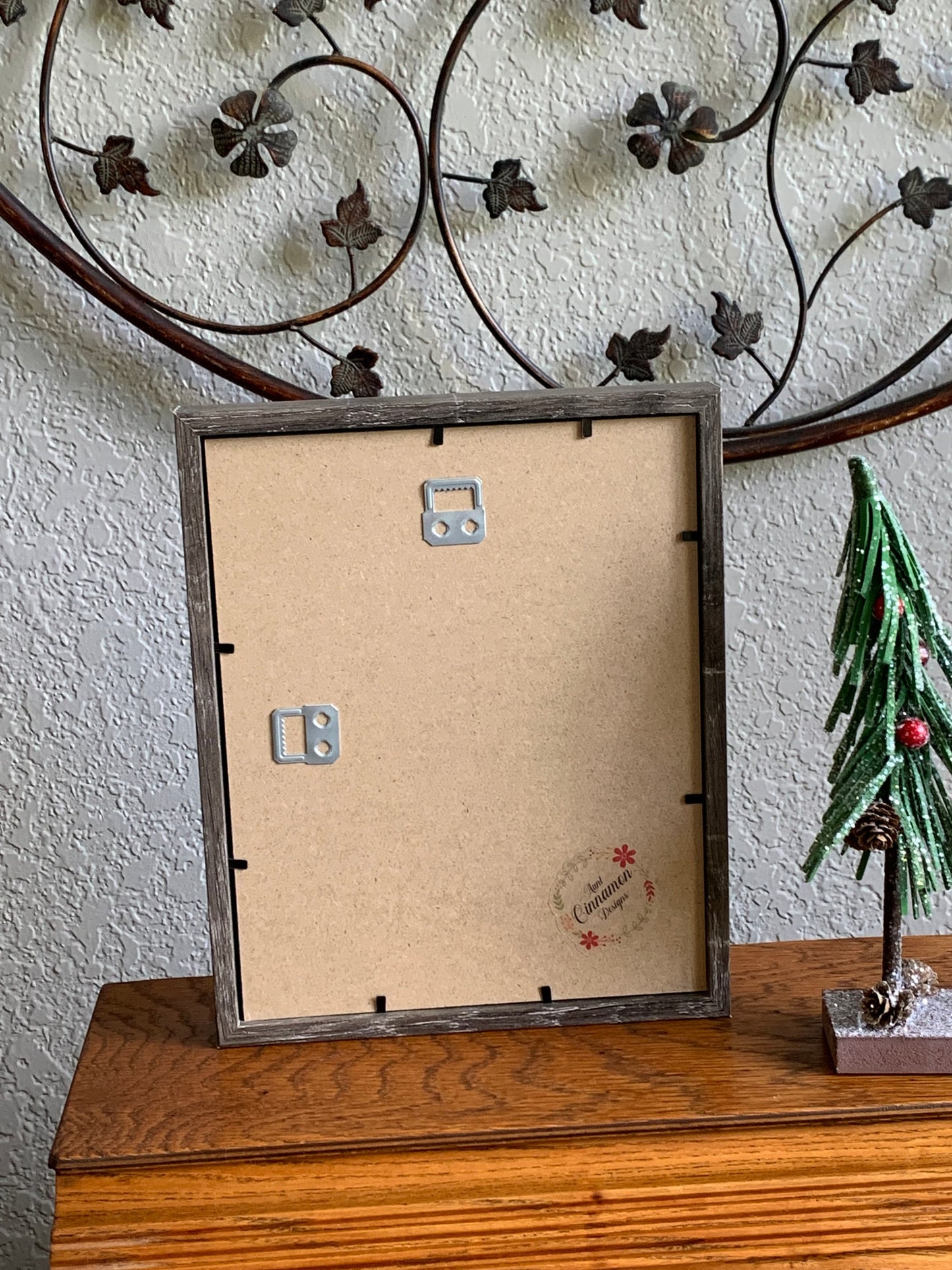 Framed 3D Santa Paper Art