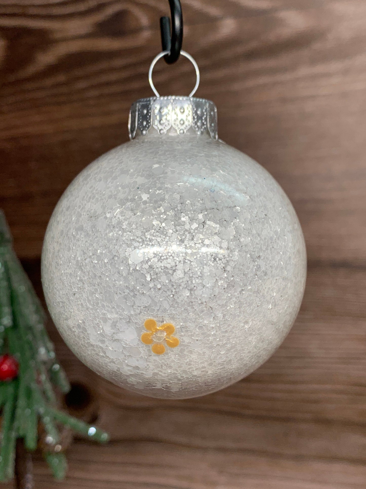 #12 Glittered Dot Art Ornament