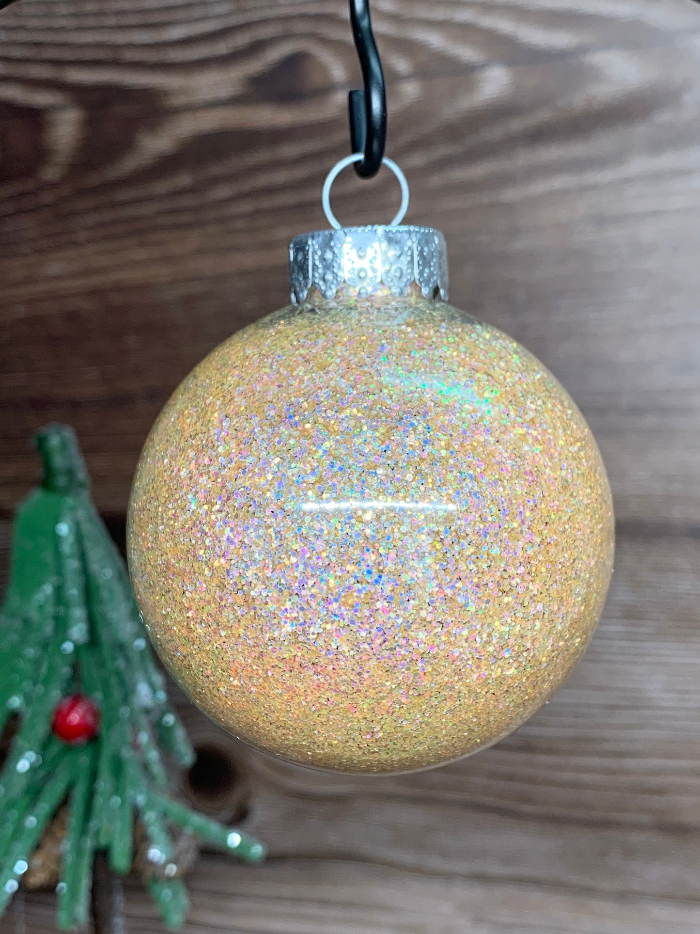 #17 Glittered Dot Art Ornament
