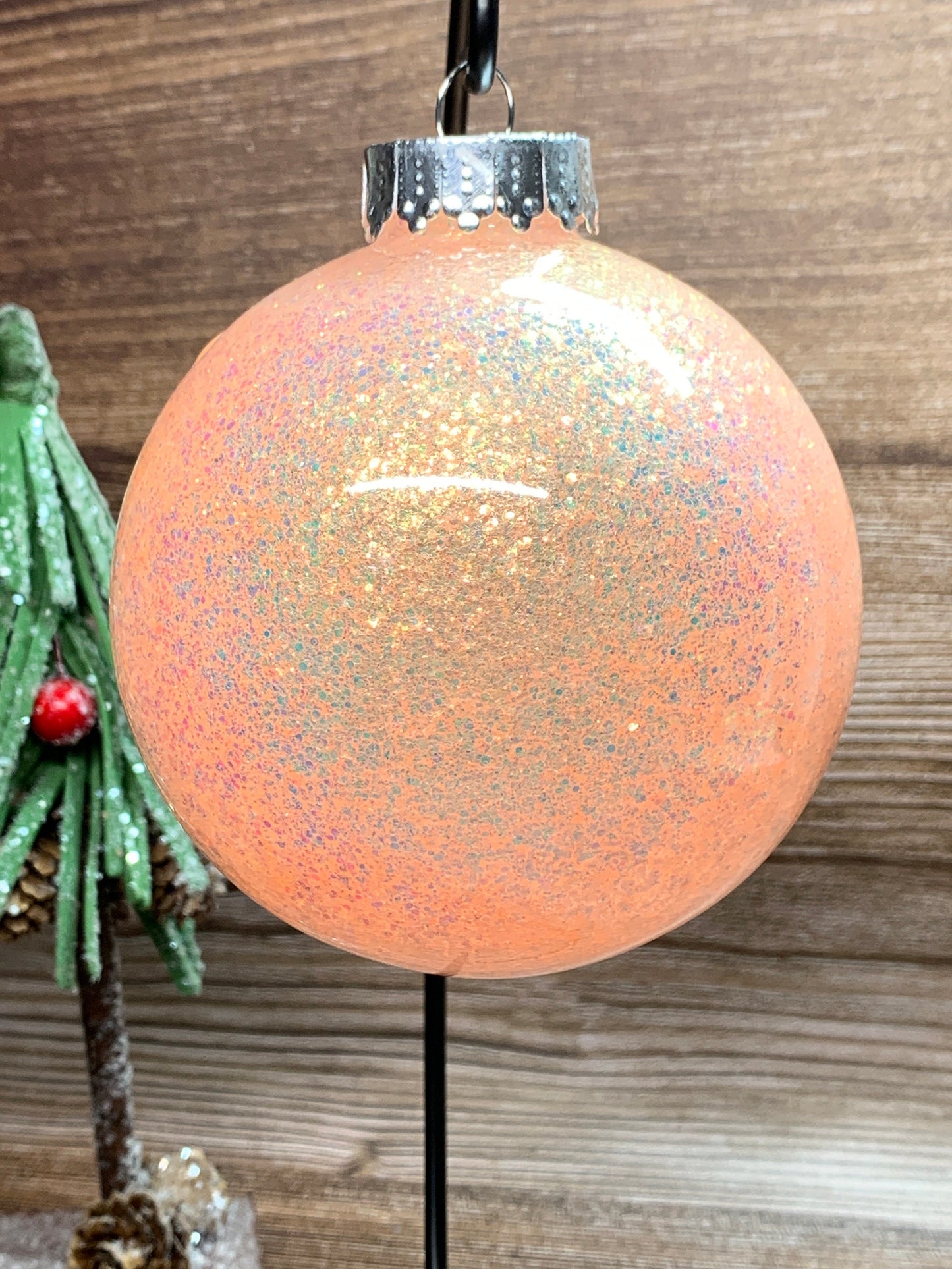 #70 Glittered Dot Art Ornament