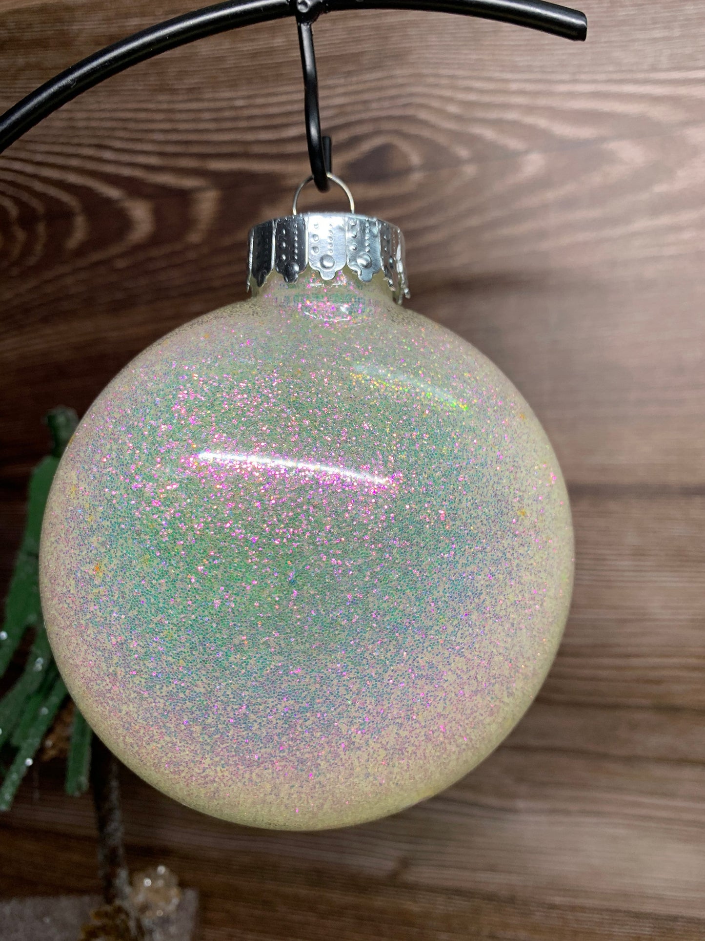 #19 Glittered Dot Art Ornament