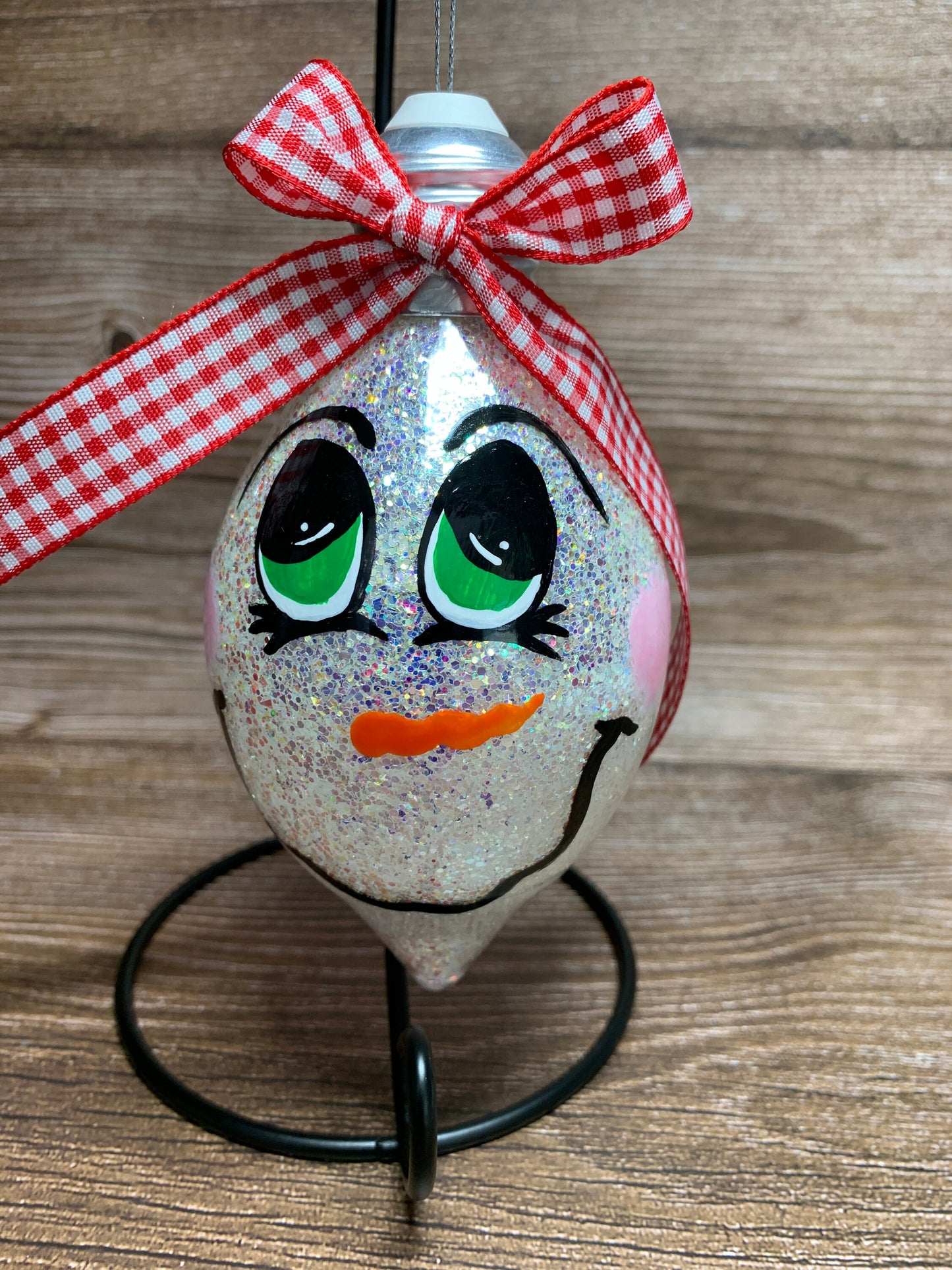 #10 Glittered Dot Art Ornament