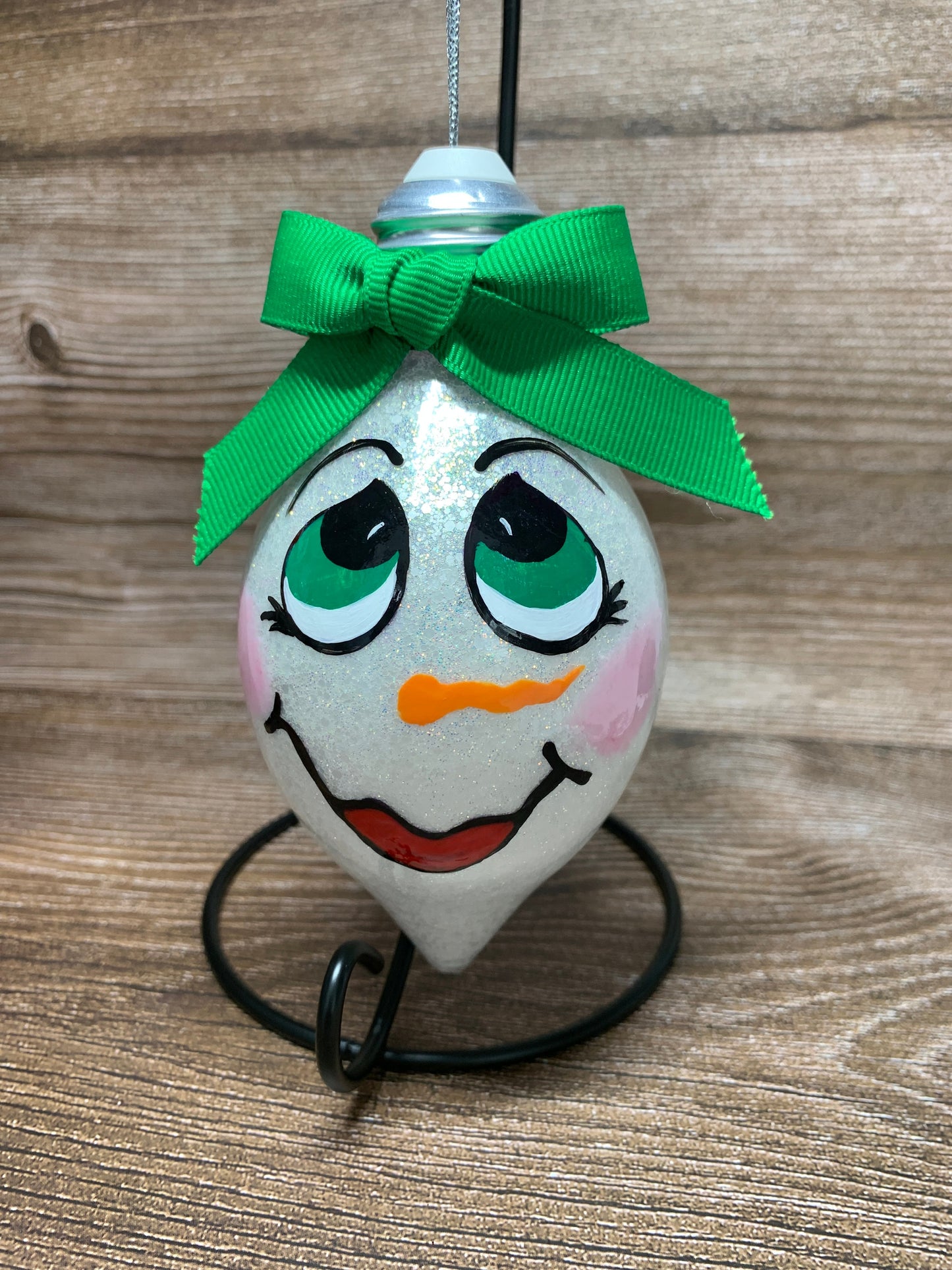 #10 Glittered Dot Art Ornament