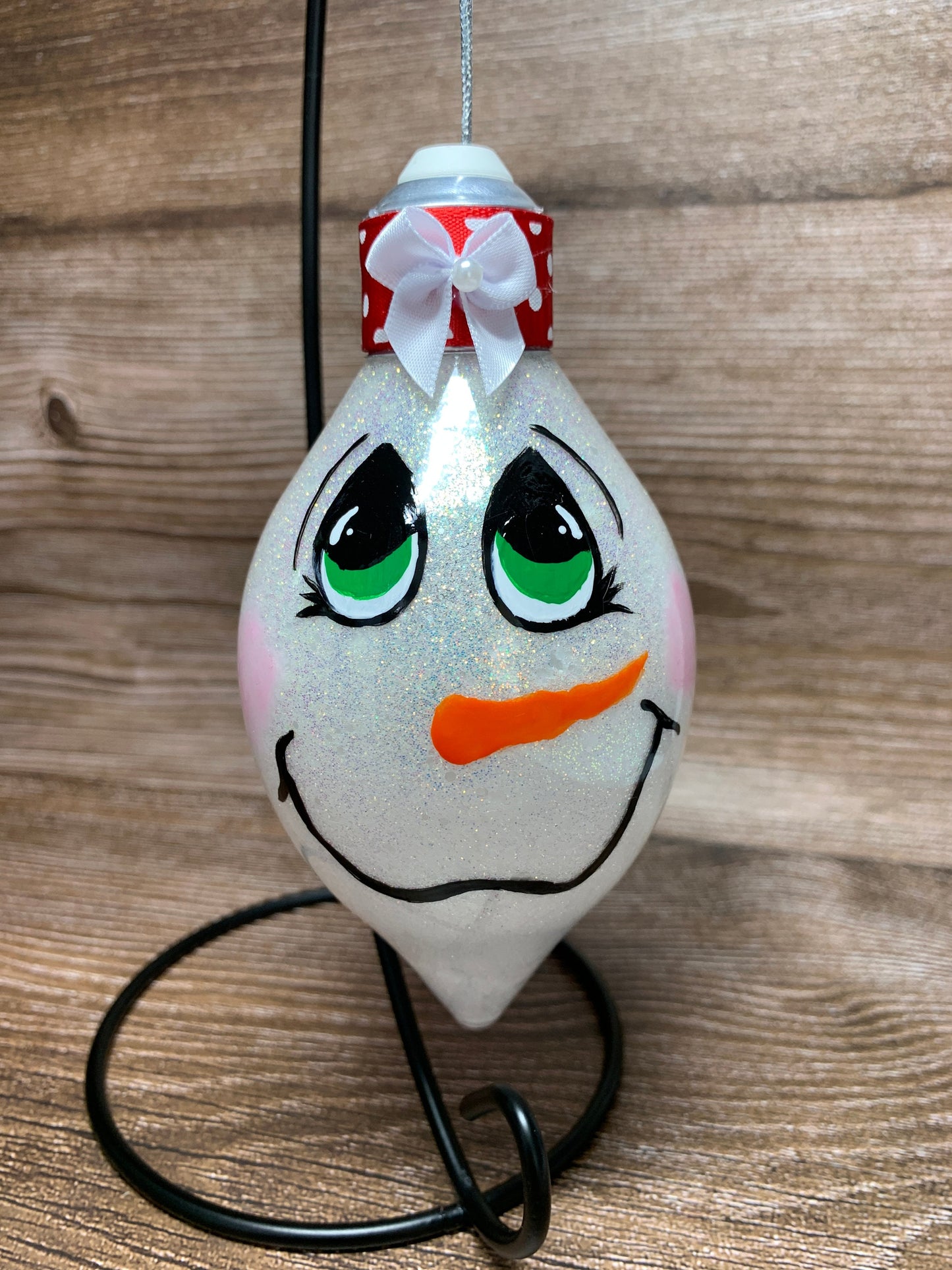 #10 Glittered Dot Art Ornament