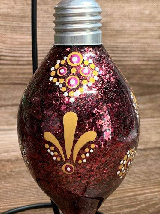 #62 Glittered Dot Art Ornament