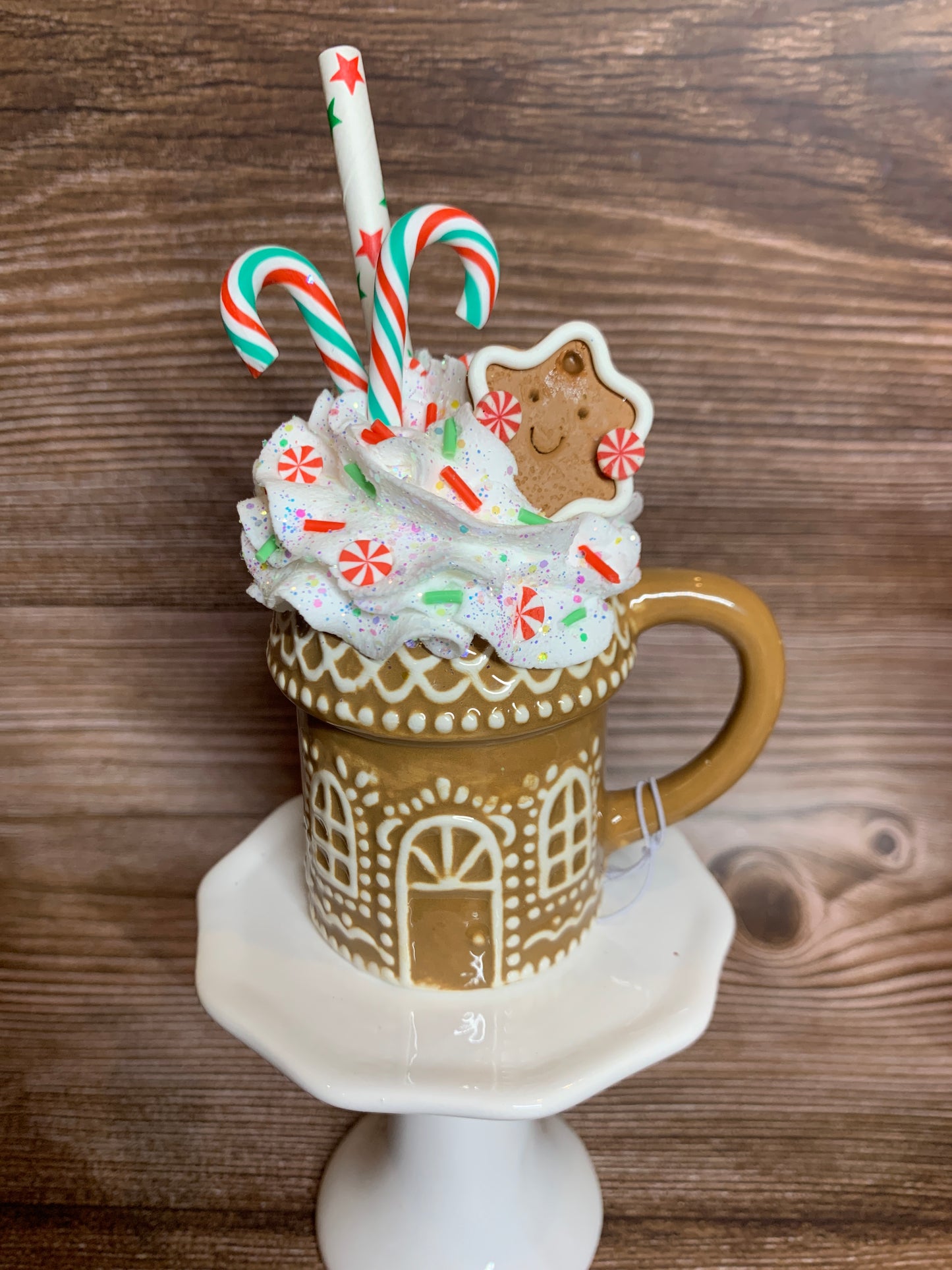 Brown Gingerbread House Mini Mug