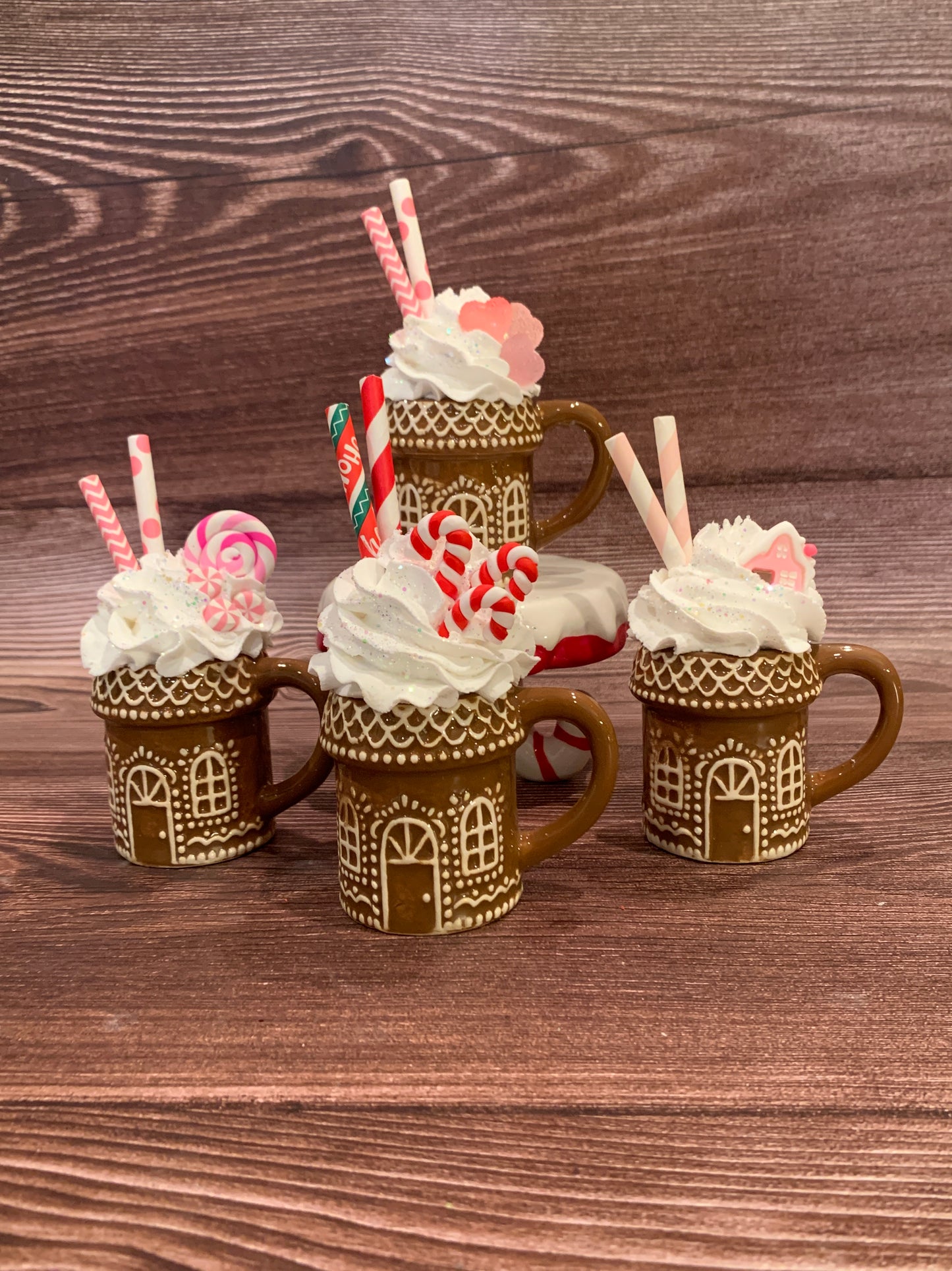Brown Gingerbread House Mini Mug