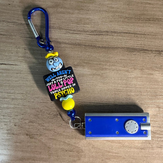 Keychain purse, flashlight
