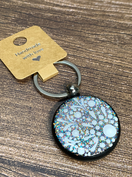 KC#9 Dot Art Keychain