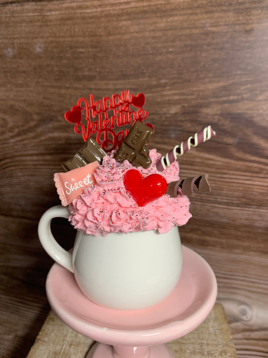 White Valentine Mini Mug