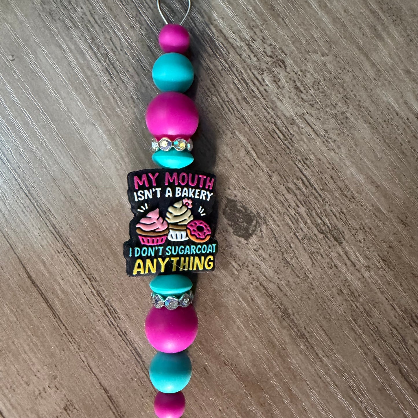 Beaded straw cleaner