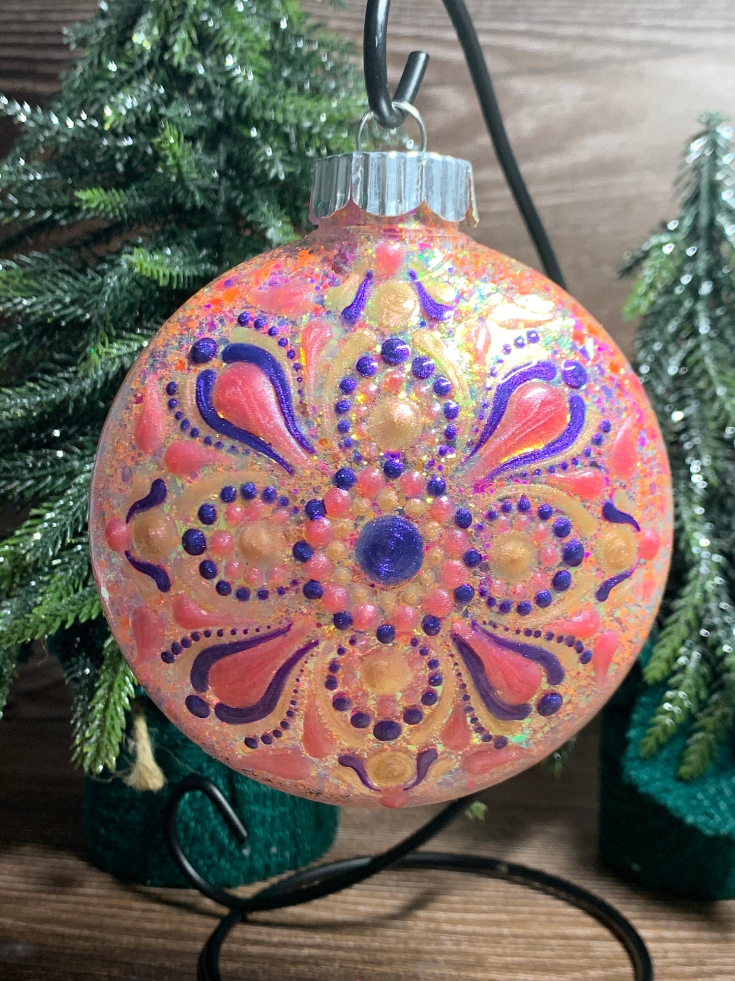 #167 Glittered Ornament