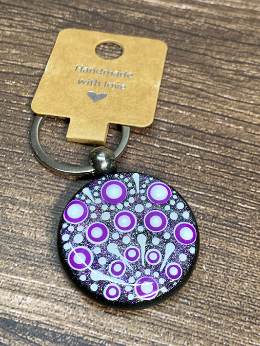 KC#10 Dot Art Keychain