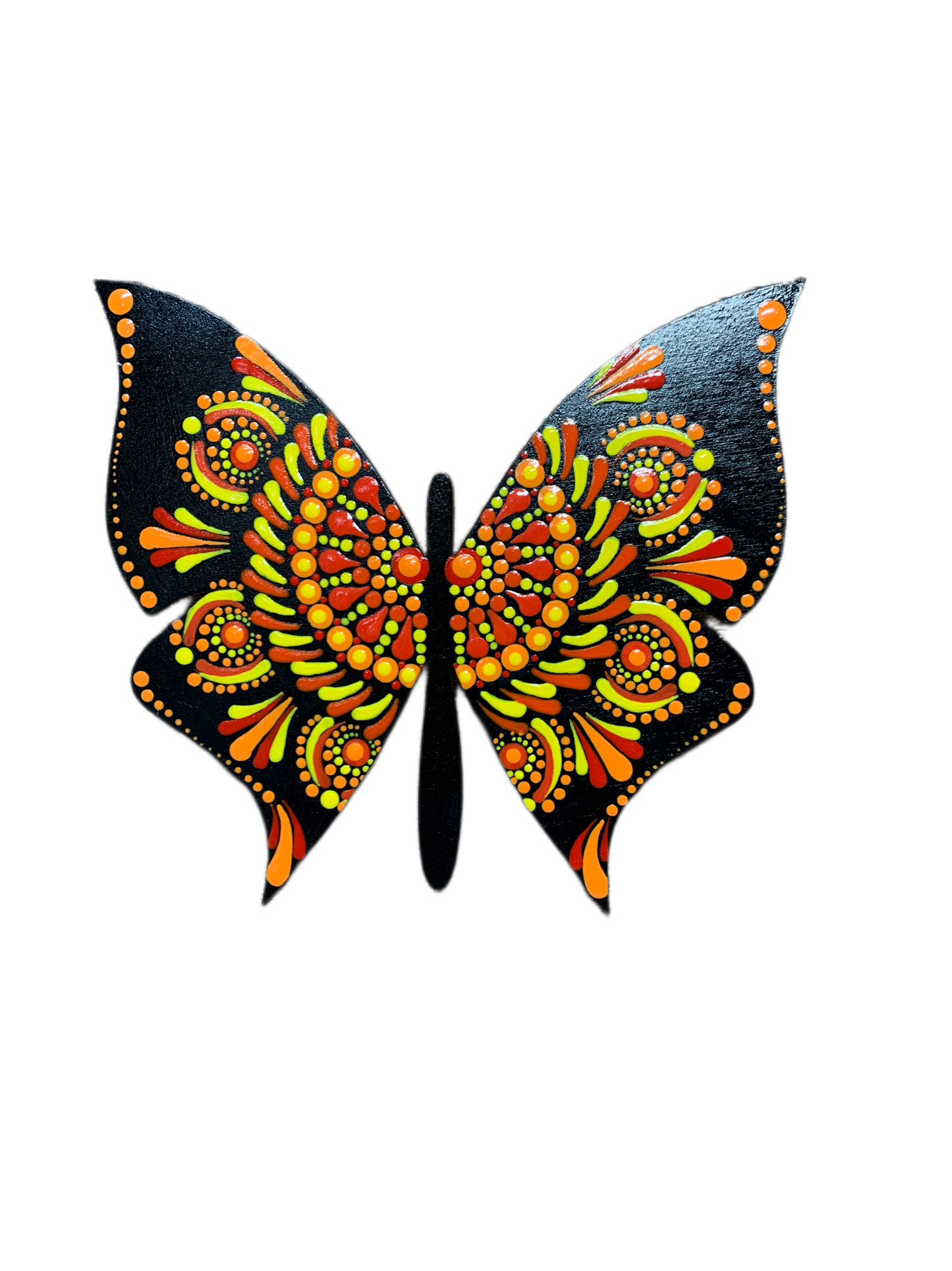Fantasy Monarch Butterfly Dot Art Magnet