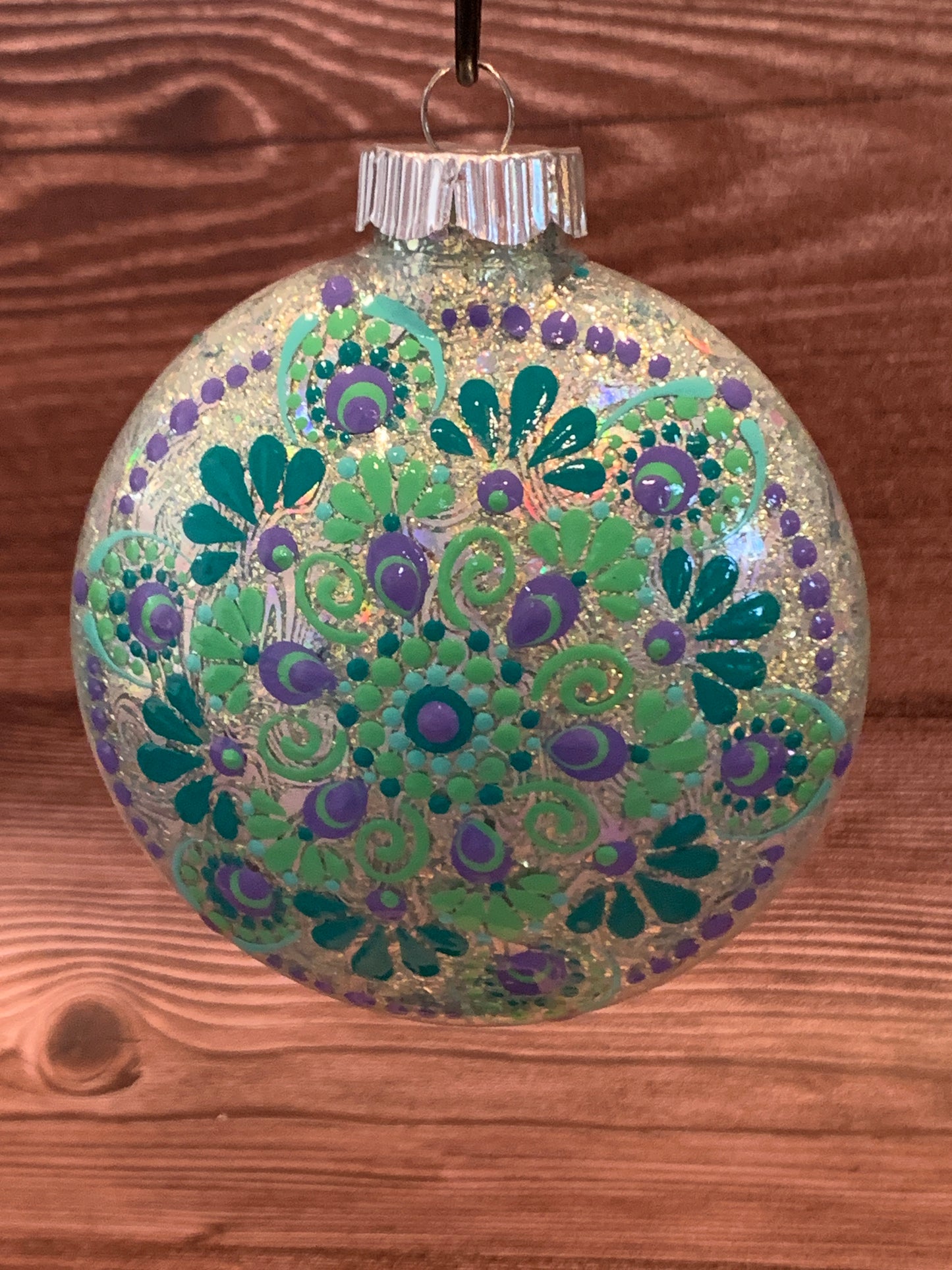 #185 Glittered Ornament
