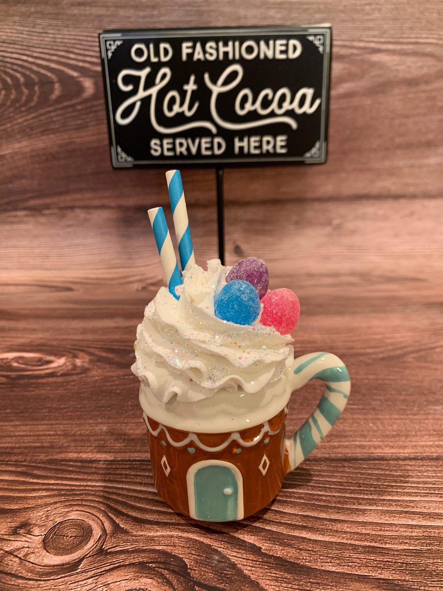 Blue Gingerbread Mini Mug