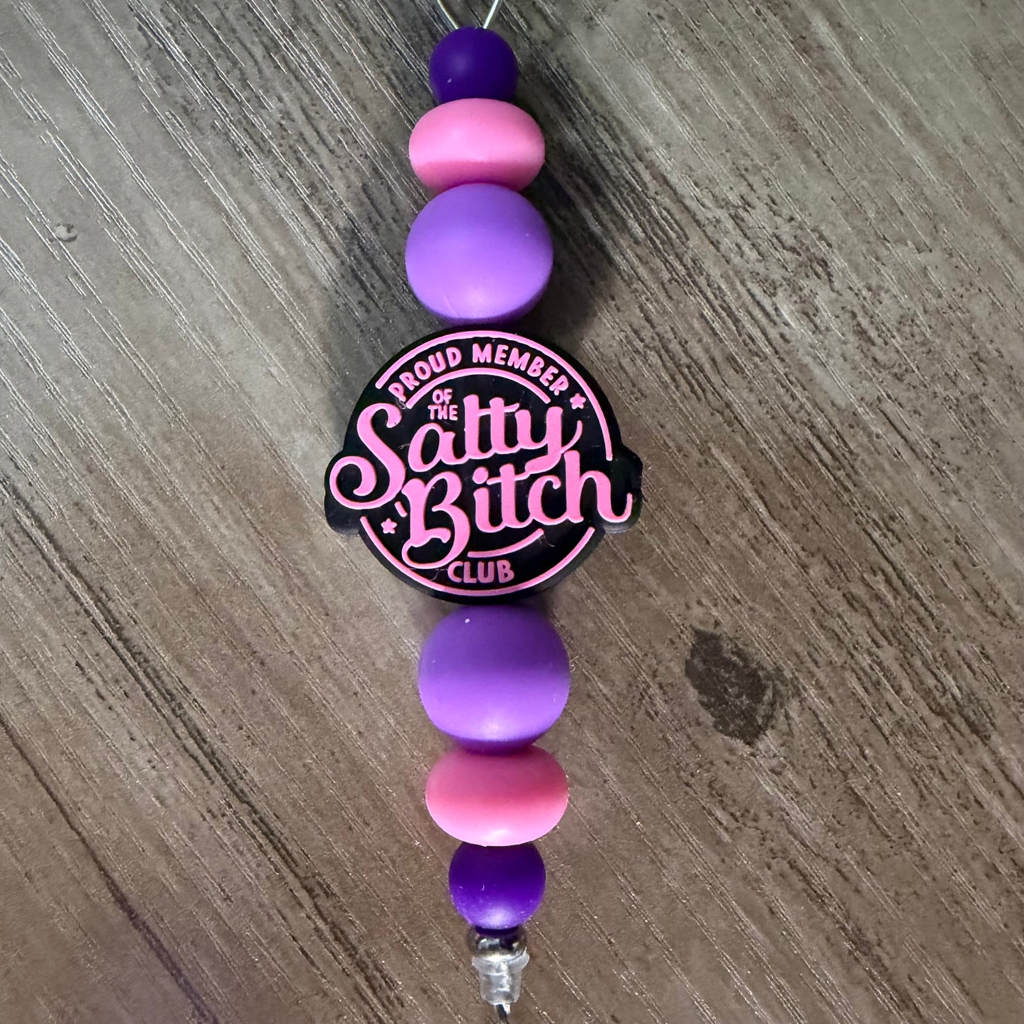 Beaded straw cleaner