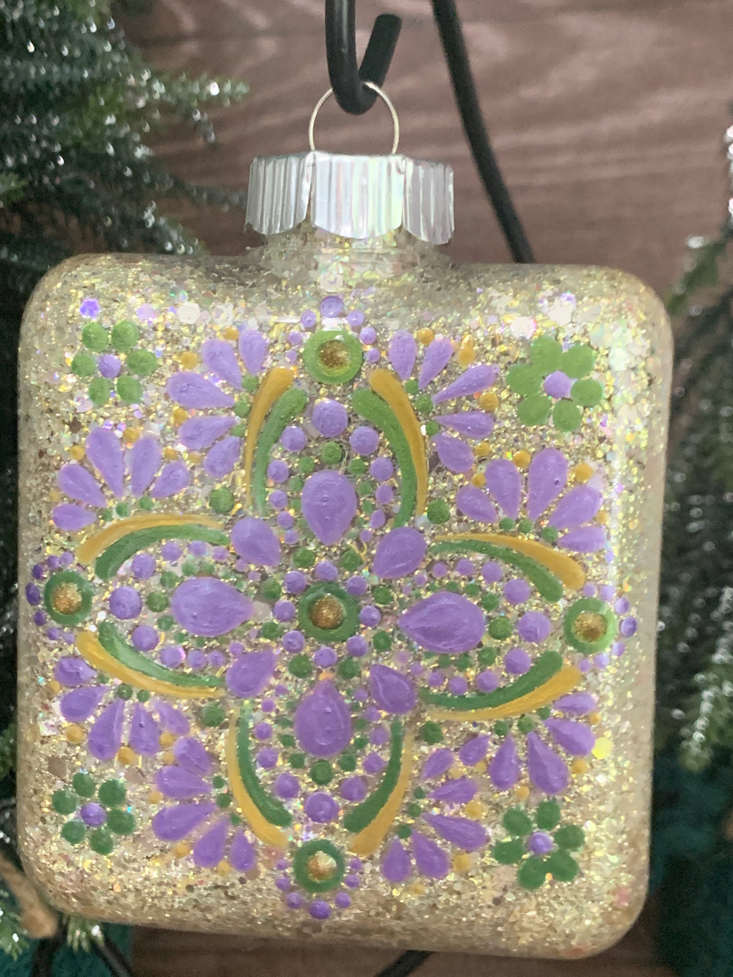 #136 Glittered Ornament