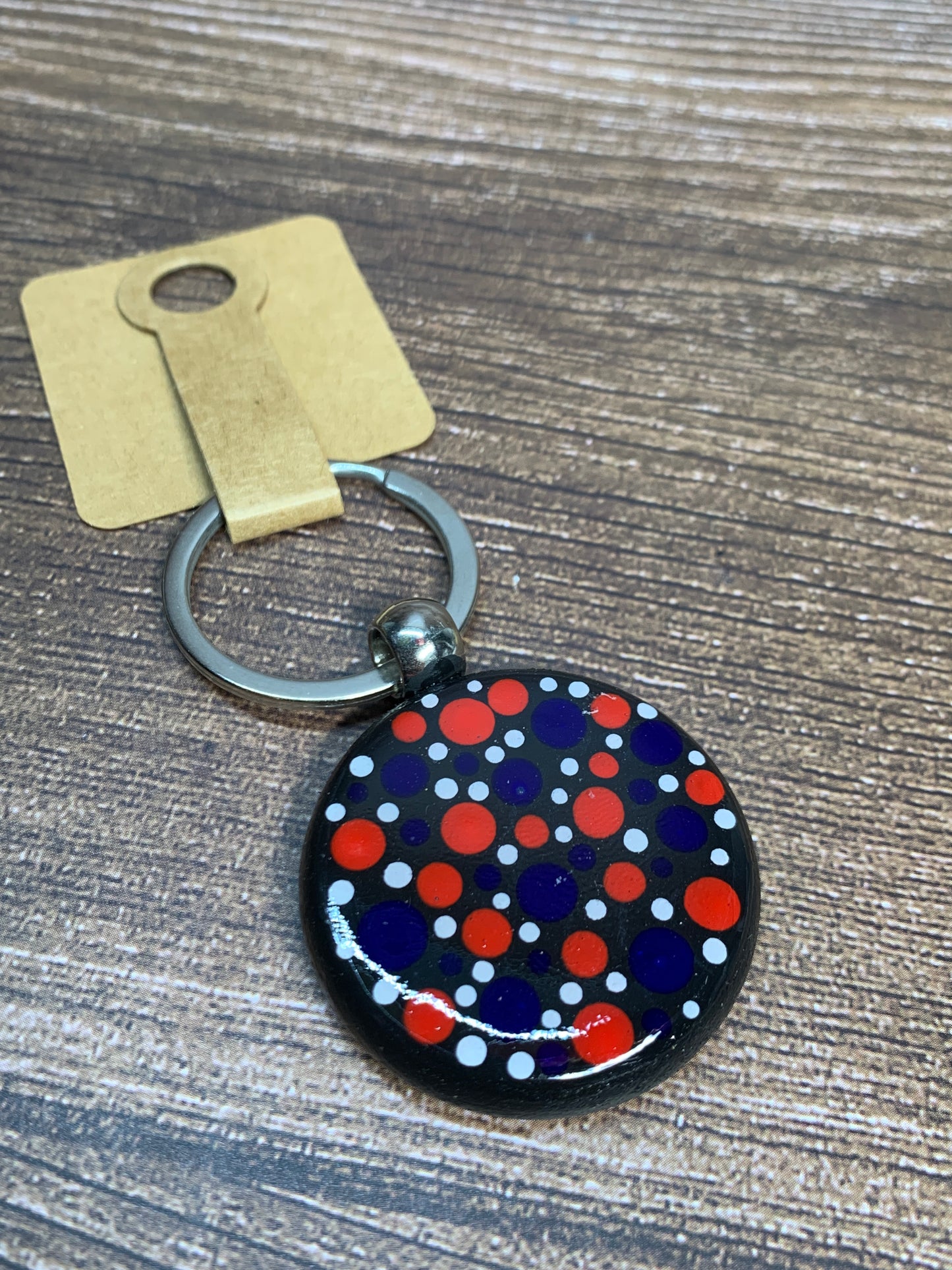 KC#12 Dot Art Keychain