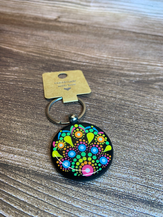 KC#33 Dot Art Keychain